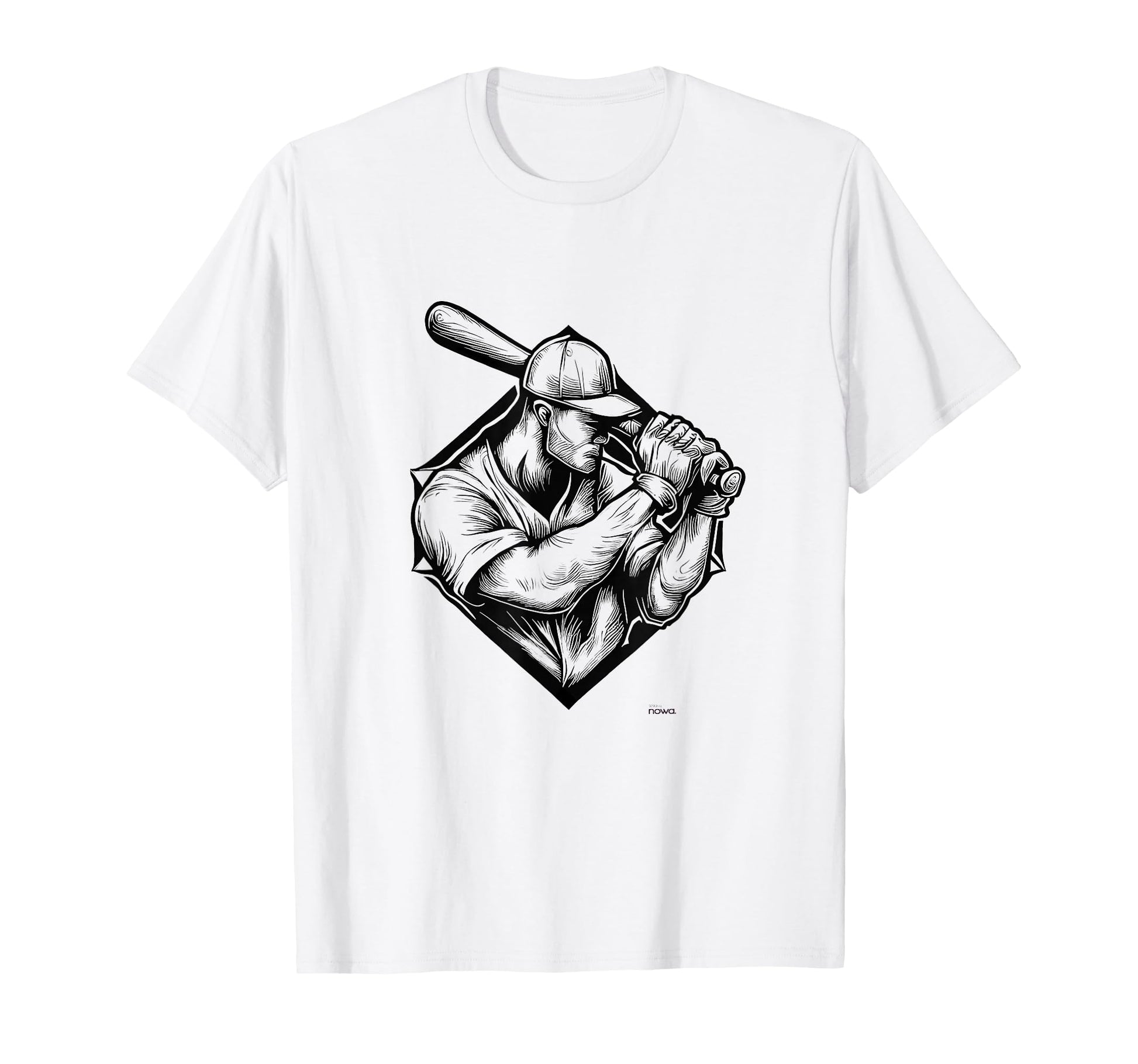 Baseball Batter Cap Waiting To Hit T-Shirt - Custom Art Print for Adults - T-Shirt, Sweatshirt, Hoodie
