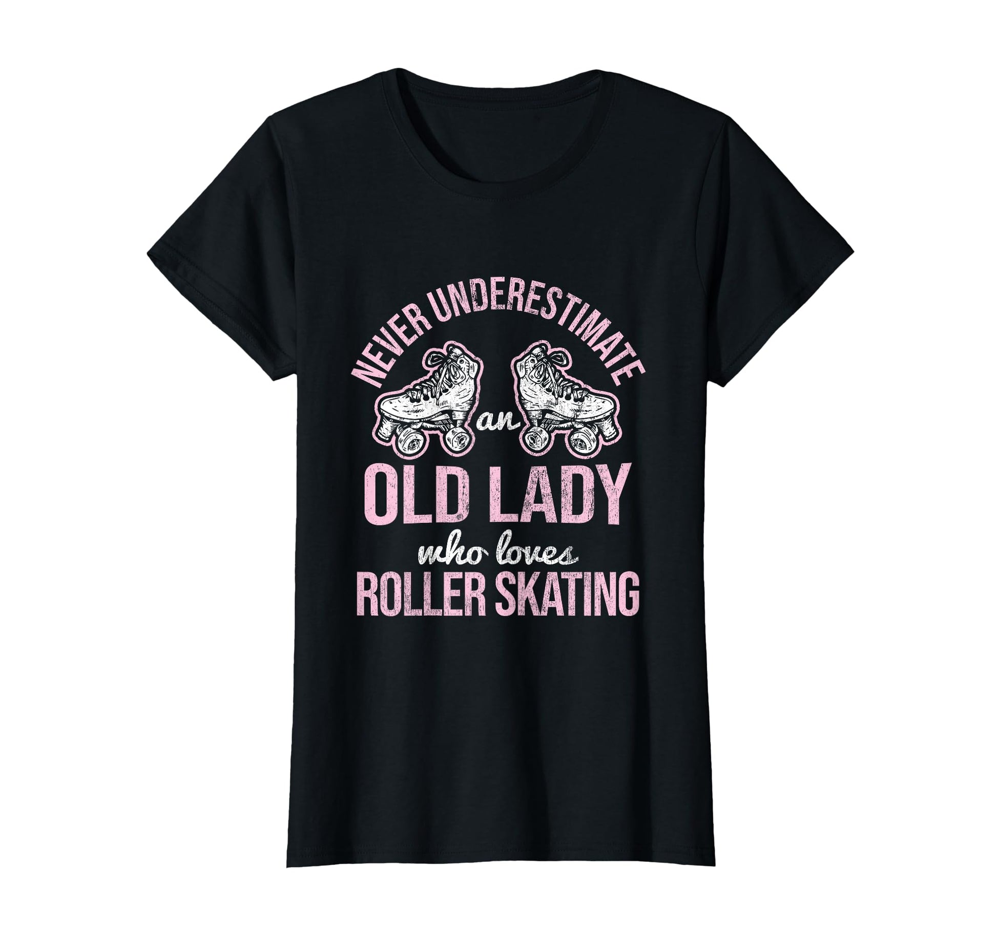 Old Lady Loves Roller Derby Roller T-Shirt - Unique Graphic Men Women - T-Shirt, Sweatshirt, Hoodie