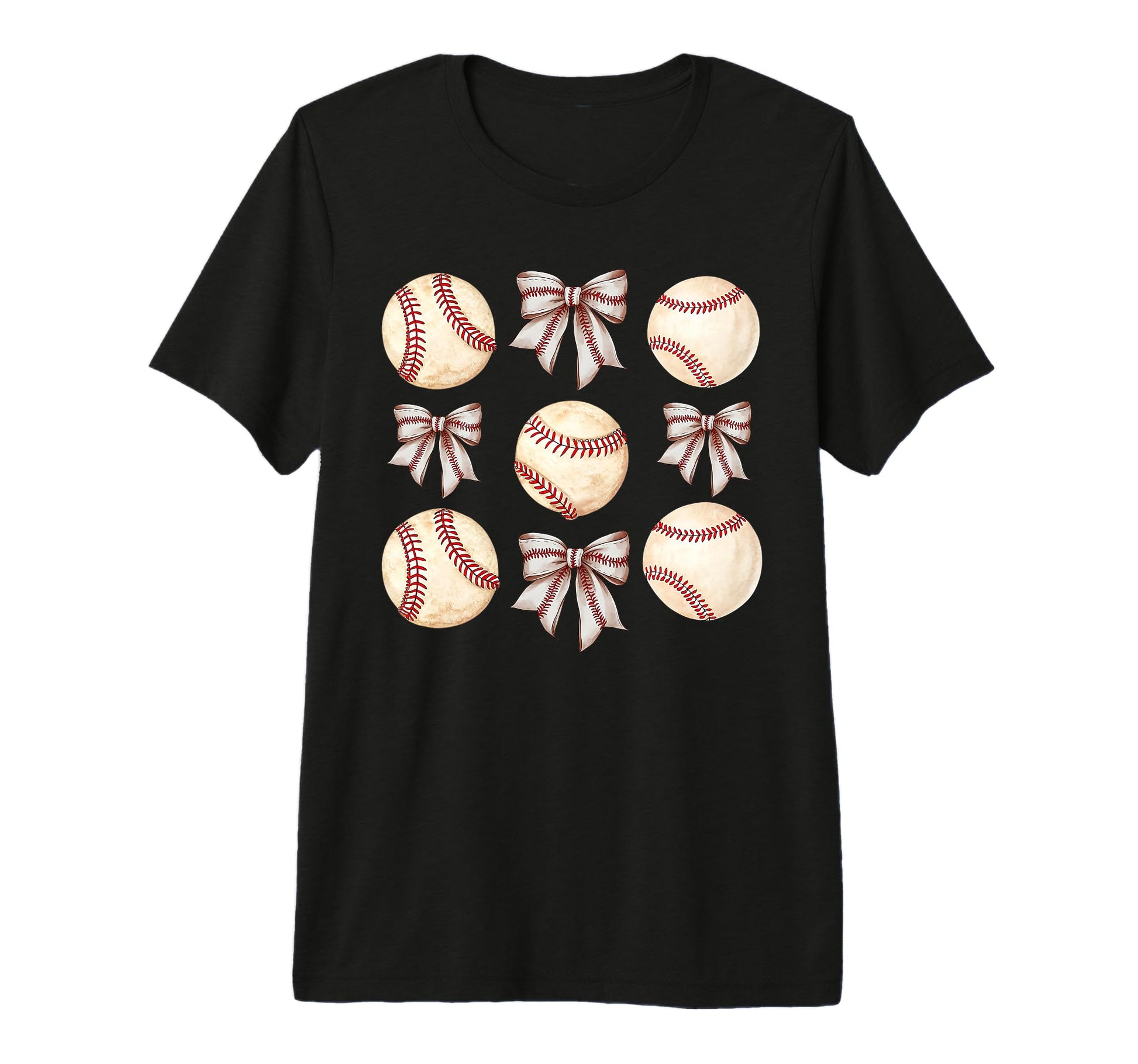 Baseball Coquette Bow Baseball Mom T-Shirt - Streetwear Style Men Women - T-Shirt, Sweatshirt, Hoodie