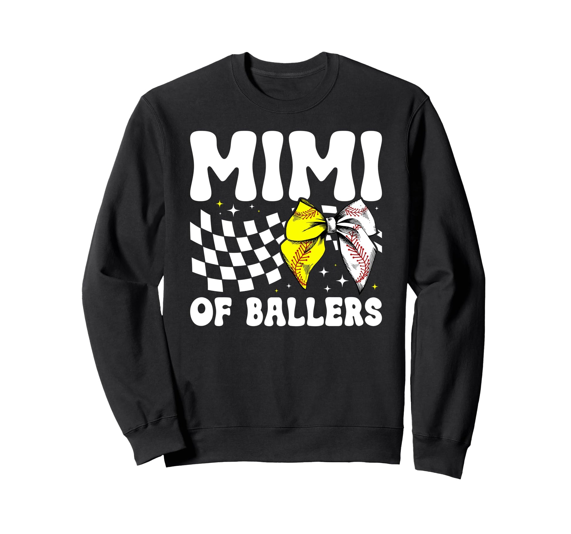 Mimi Ballers Coquette Baseball Sweatshirt - Minimalist Print Unisex - T-Shirt, Sweatshirt, Hoodie