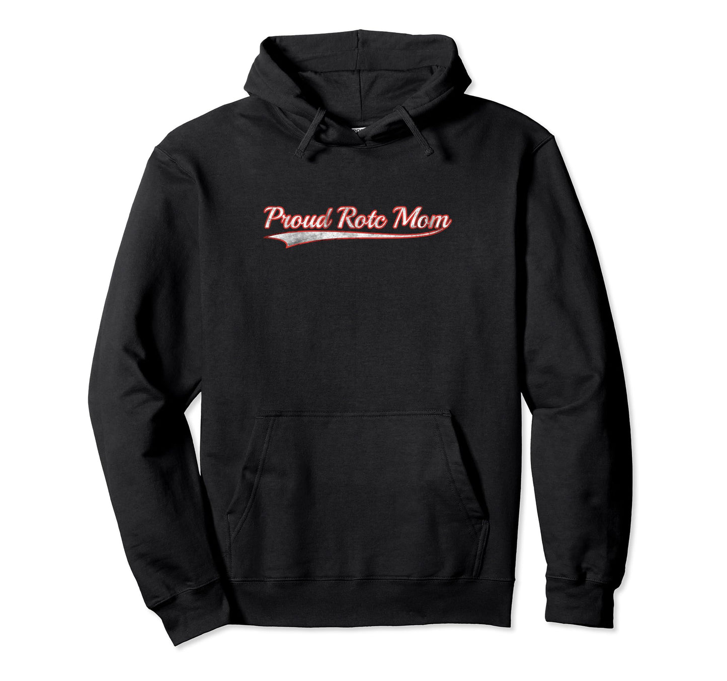 Proud Rotc Mom Varsity Distressed Hoodie - Custom Art Print for Adults - T-Shirt, Sweatshirt, Hoodie