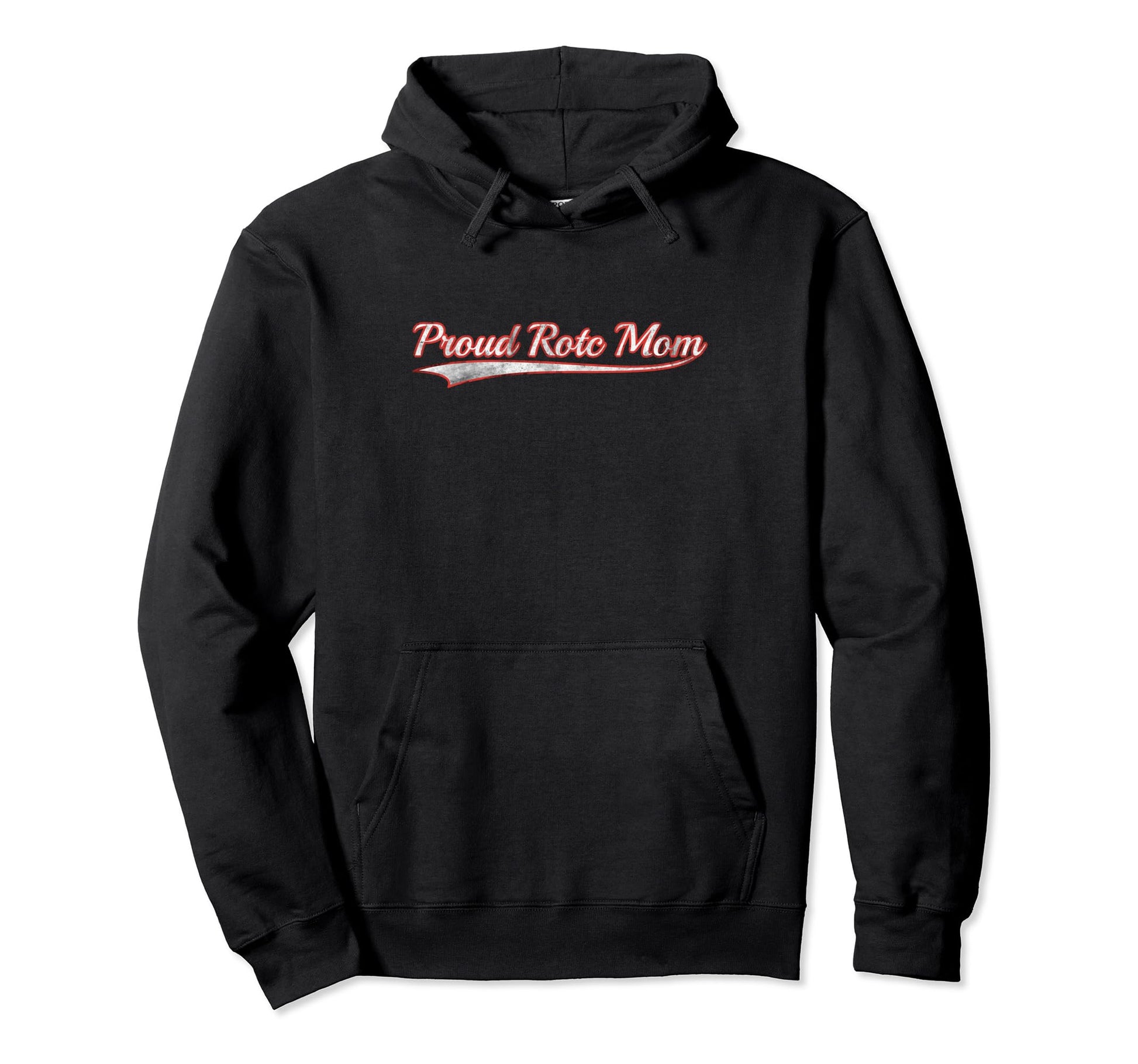 Proud Rotc Mom Varsity Distressed Hoodie - Custom Art Print for Adults - T-Shirt, Sweatshirt, Hoodie