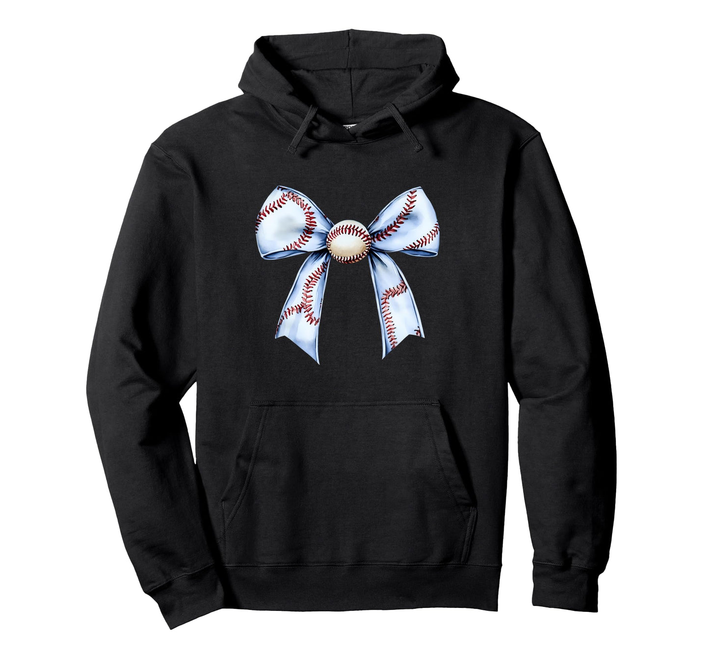 Baseball Coquette Bow Baseball Mom Hoodie - Novelty Apparel Men Women - T-Shirt, Sweatshirt, Hoodie
