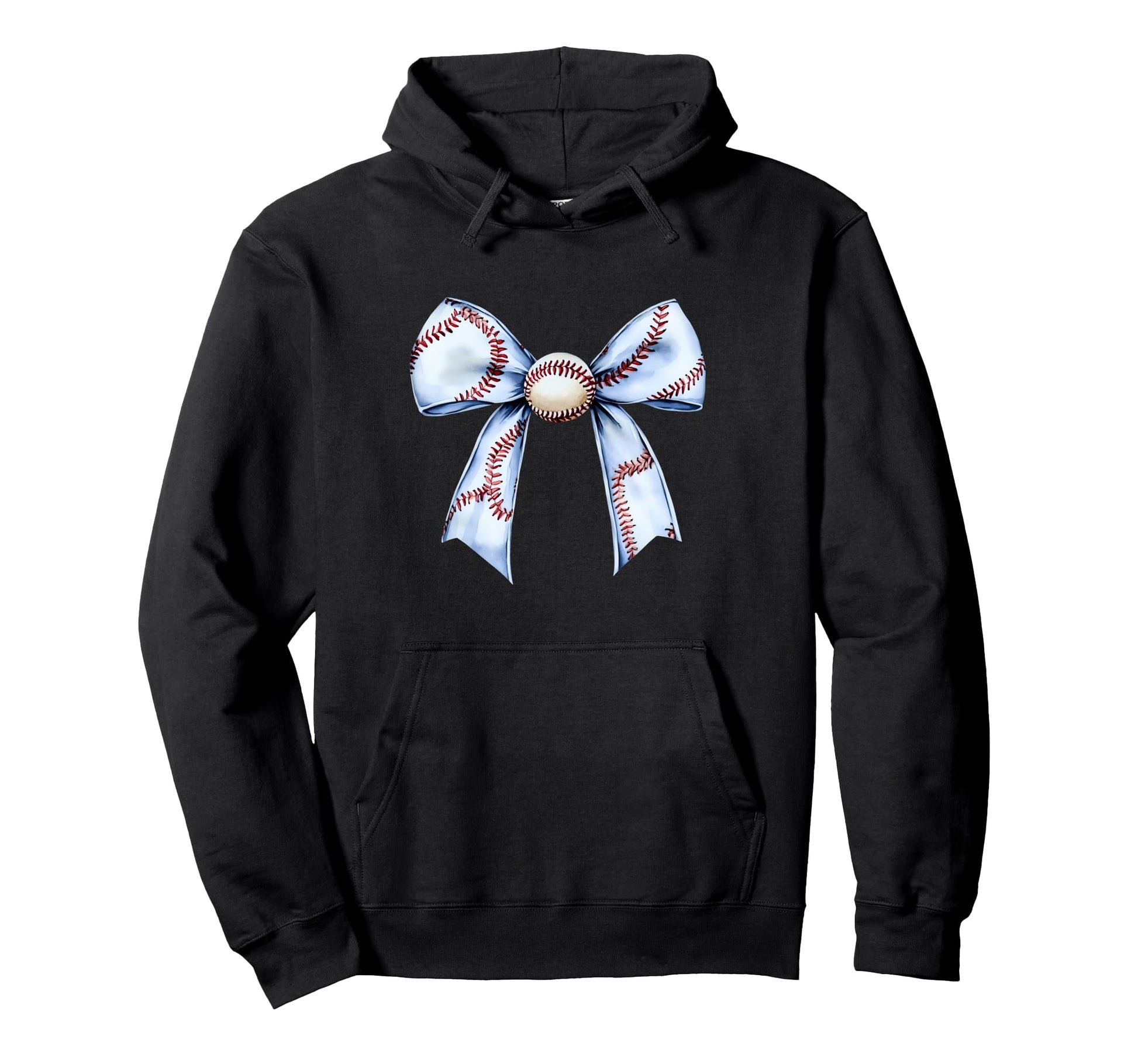 Baseball Coquette Bow Baseball Mom Hoodie - Novelty Apparel Men Women - T-Shirt, Sweatshirt, Hoodie