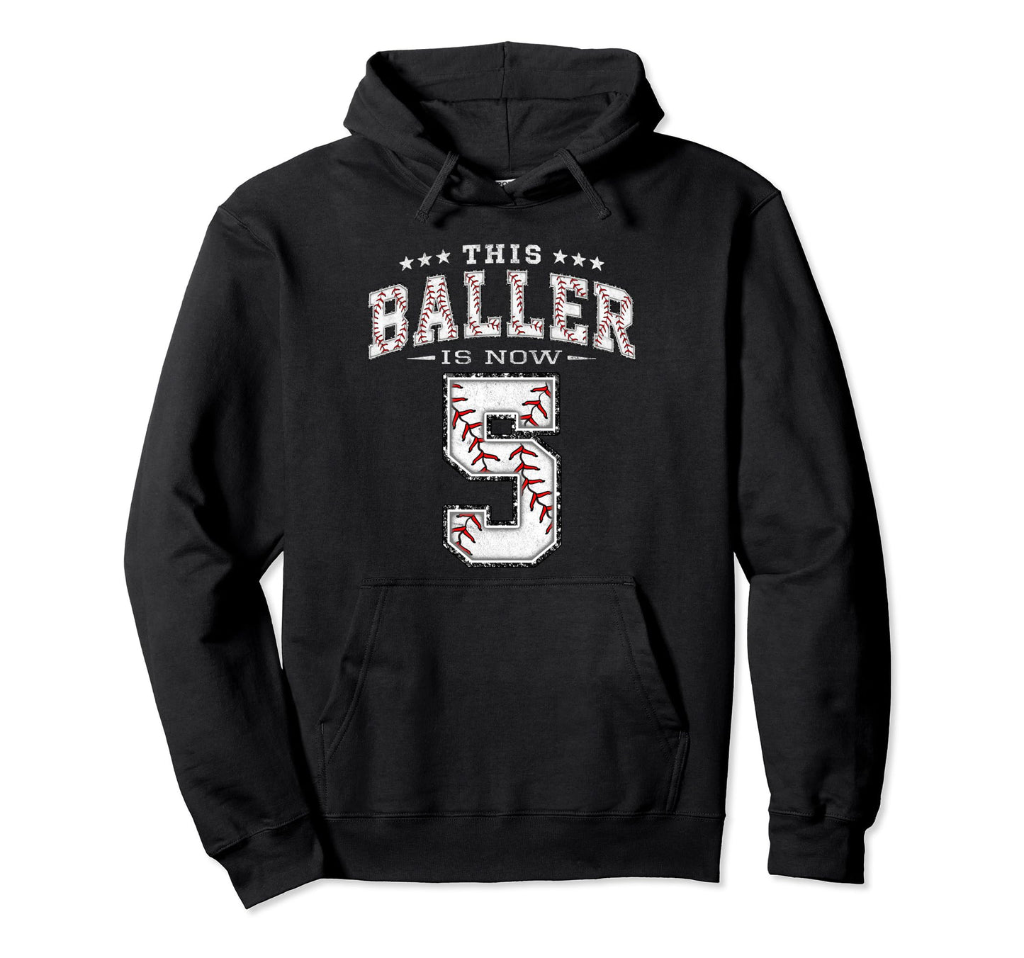 5 Years Old Birthday Baseball Theme Hoodie - Streetwear Style for Adults - T-Shirt, Sweatshirt, Hoodie