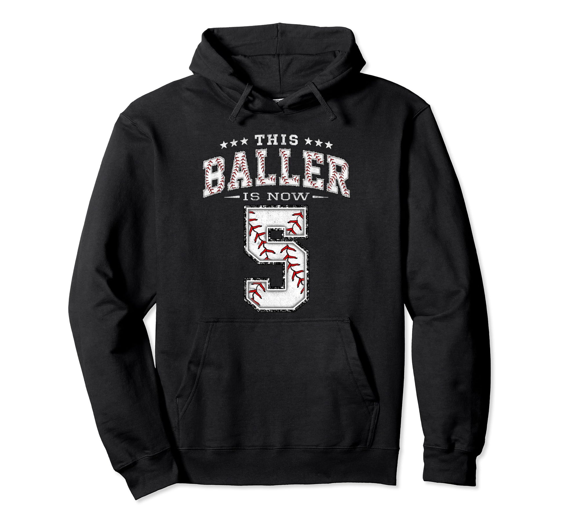 5 Years Old Birthday Baseball Theme Hoodie - Streetwear Style for Adults - T-Shirt, Sweatshirt, Hoodie