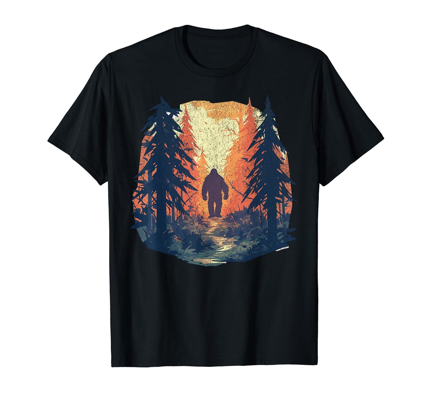 Bigfoot Sasquatch Forest National T-Shirt - Custom Art Print for Adults - T-Shirt, Sweatshirt, Hoodie