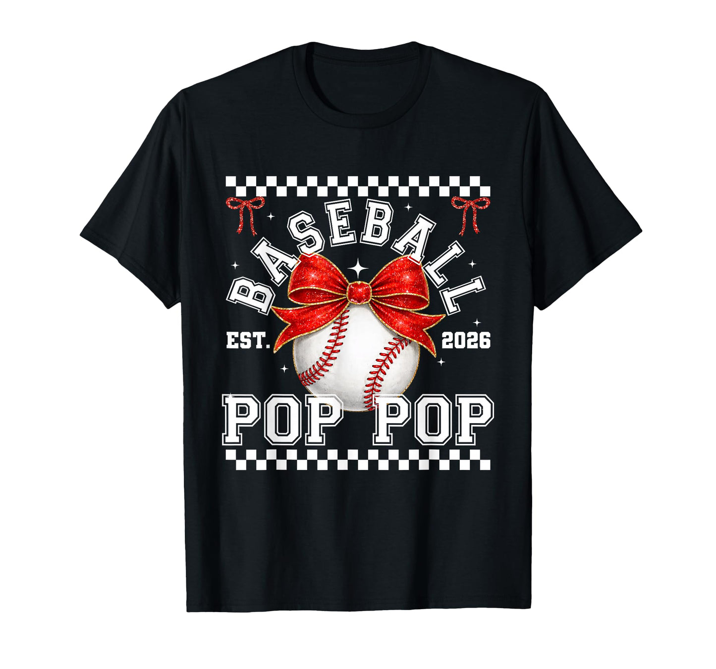 Baseball Pop Pop Coquette Family T-Shirt - Novelty Apparel for Adults - T-Shirt, Sweatshirt, Hoodie