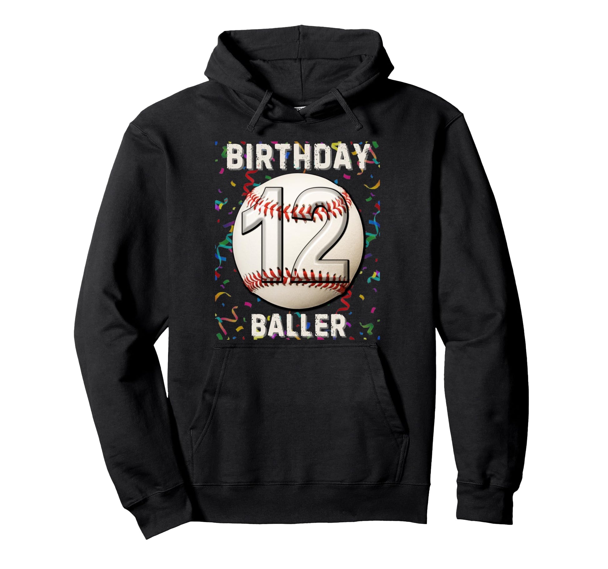 Its My 12Th Birthday Baseball 12 Year Hoodie - Streetwear Style for Adults - T-Shirt, Sweatshirt, Hoodie