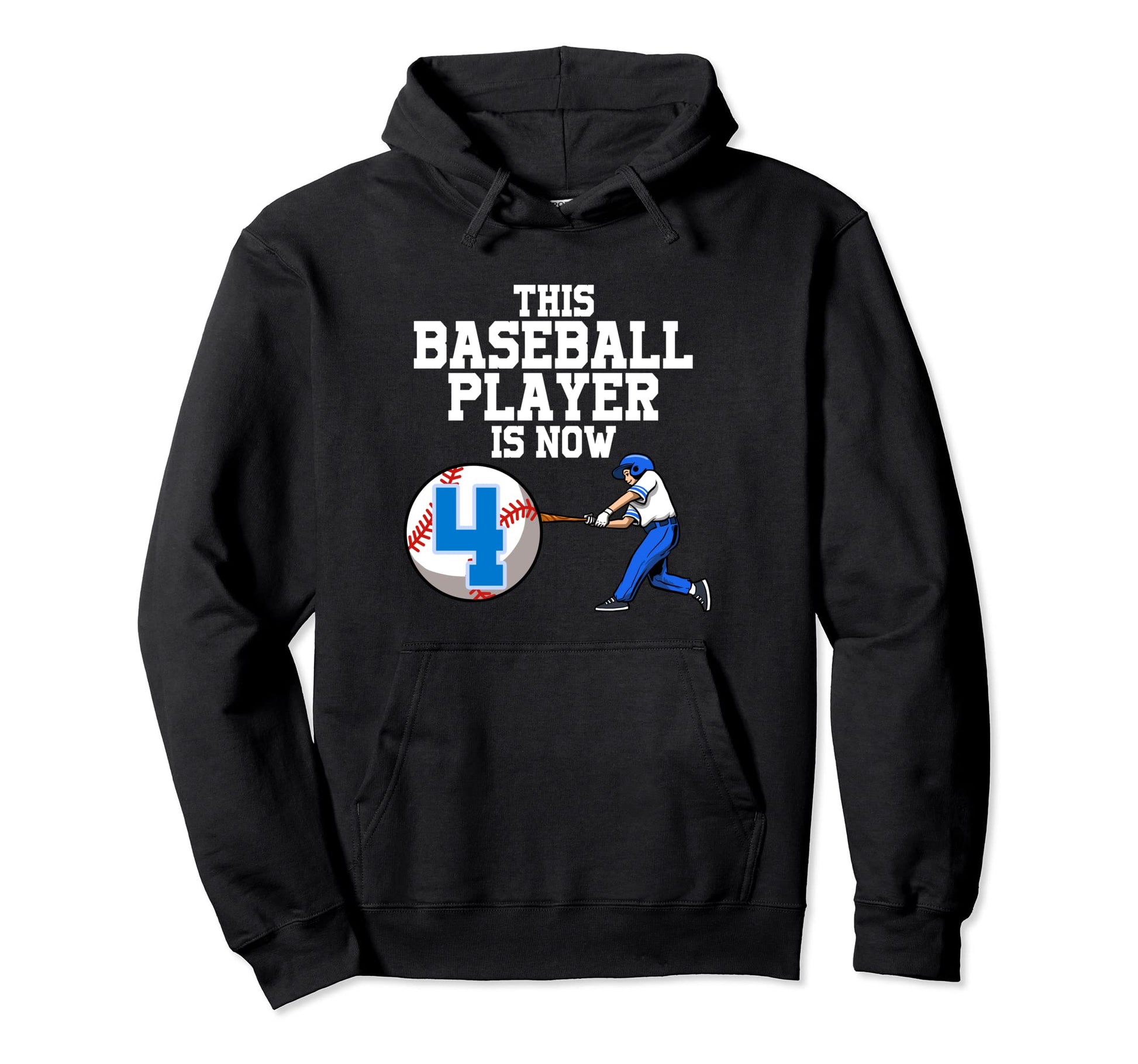 This Baseball Player Is Now 4 Baseball Hoodie - Trendy Graphic Unisex - T-Shirt, Sweatshirt, Hoodie