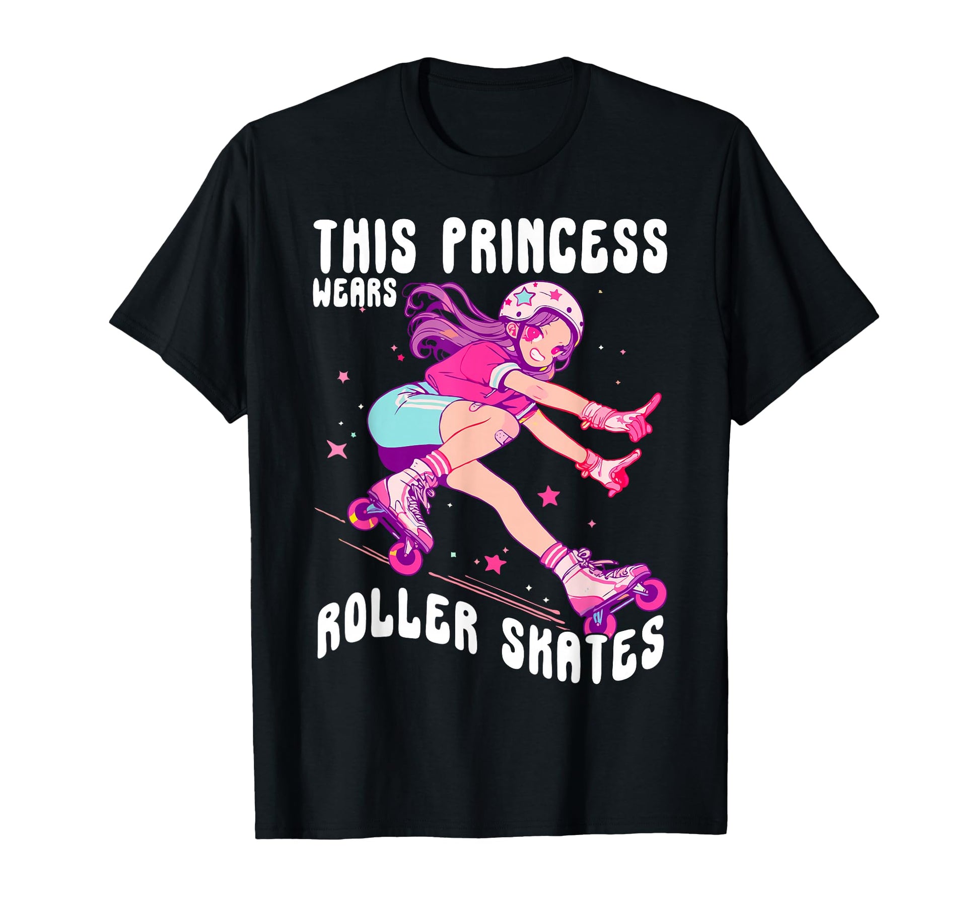 This Princess Wears Roller Skates Skater T-Shirt - Aesthetic Graphic Unisex - T-Shirt, Sweatshirt, Hoodie