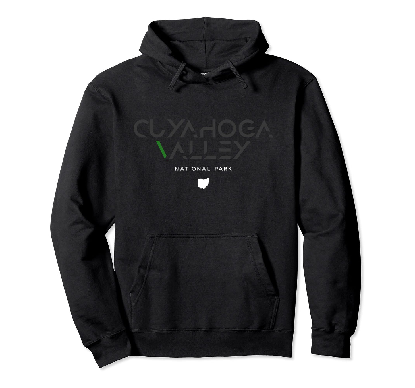 Cuyahoga Valley National Park Ohio Tonal Hoodie - Novelty Apparel Men Women - T-Shirt, Sweatshirt, Hoodie