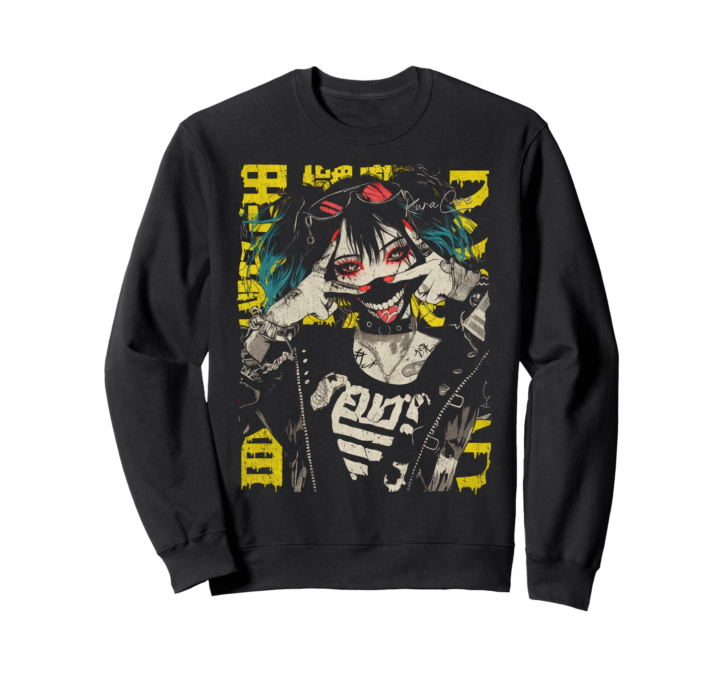 Japanese Streetwear Cyberpunk Y2K Sweatshirt - Novelty Apparel Unisex - T-Shirt, Sweatshirt, Hoodie