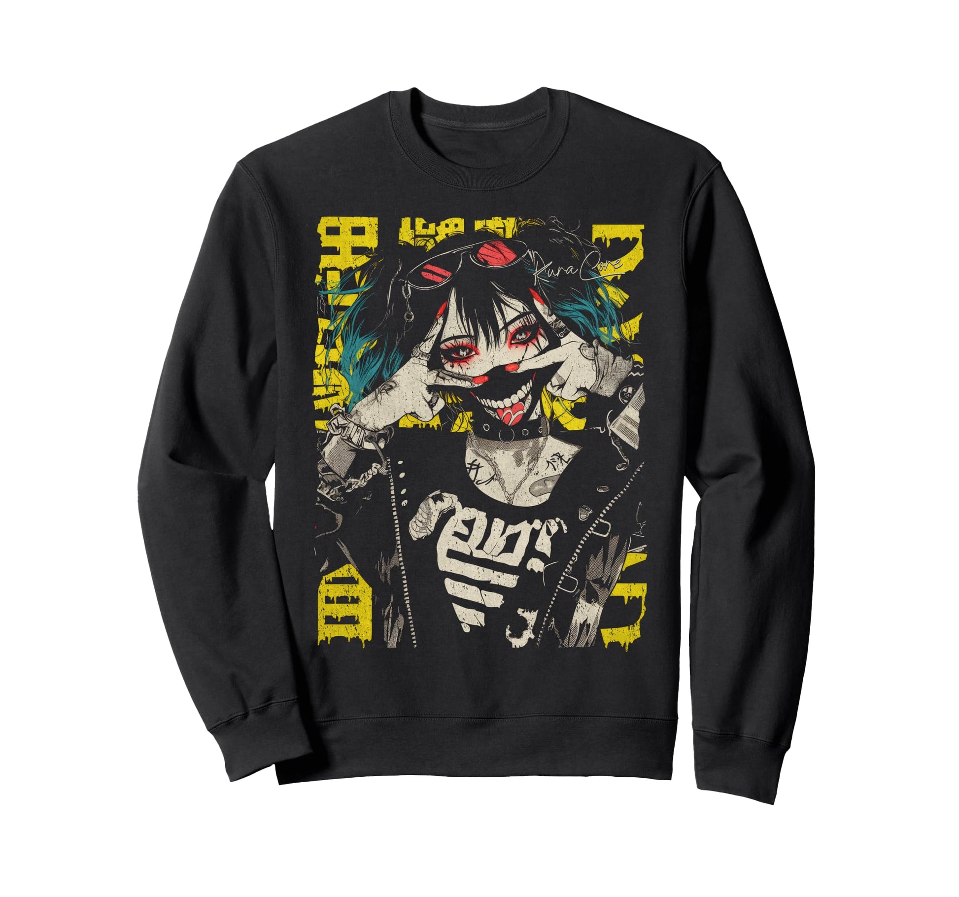 Japanese Streetwear Cyberpunk Y2K Sweatshirt - Novelty Apparel Unisex - T-Shirt, Sweatshirt, Hoodie