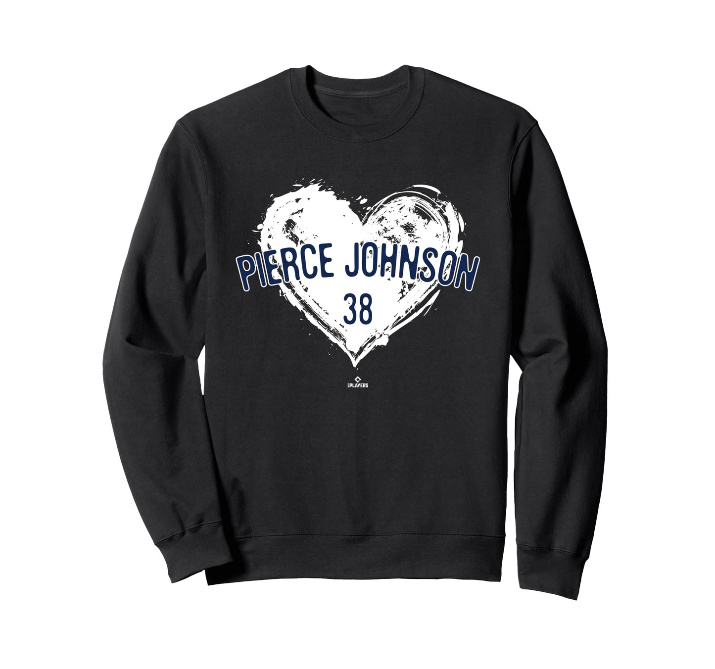 Distressed Heart Pierce Johnson Sweatshirt - Minimalist Print for Adults - T-Shirt, Sweatshirt, Hoodie