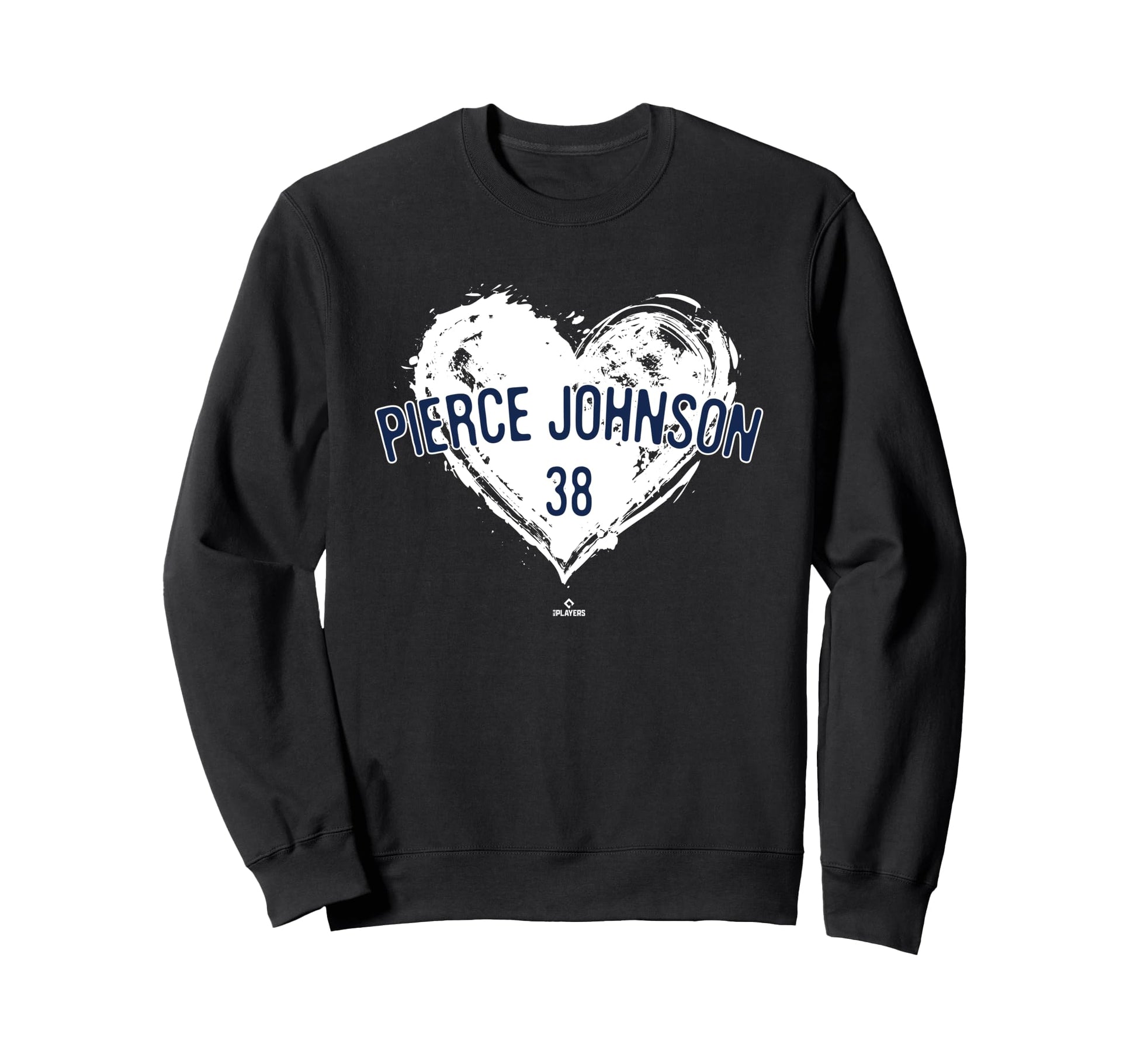 Distressed Heart Pierce Johnson Sweatshirt - Minimalist Print for Adults - T-Shirt, Sweatshirt, Hoodie
