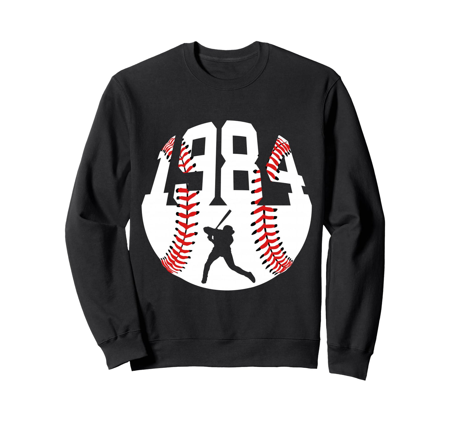1984 Baseball 42Nd Birthday Sweatshirt - Custom Art Print for Adults - T-Shirt, Sweatshirt, Hoodie