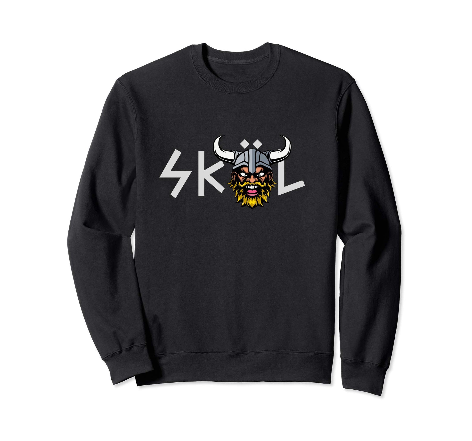 Skol Viking Typography Nordic Gift Sweatshirt - Casual Everyday Wear Unisex - T-Shirt, Sweatshirt, Hoodie