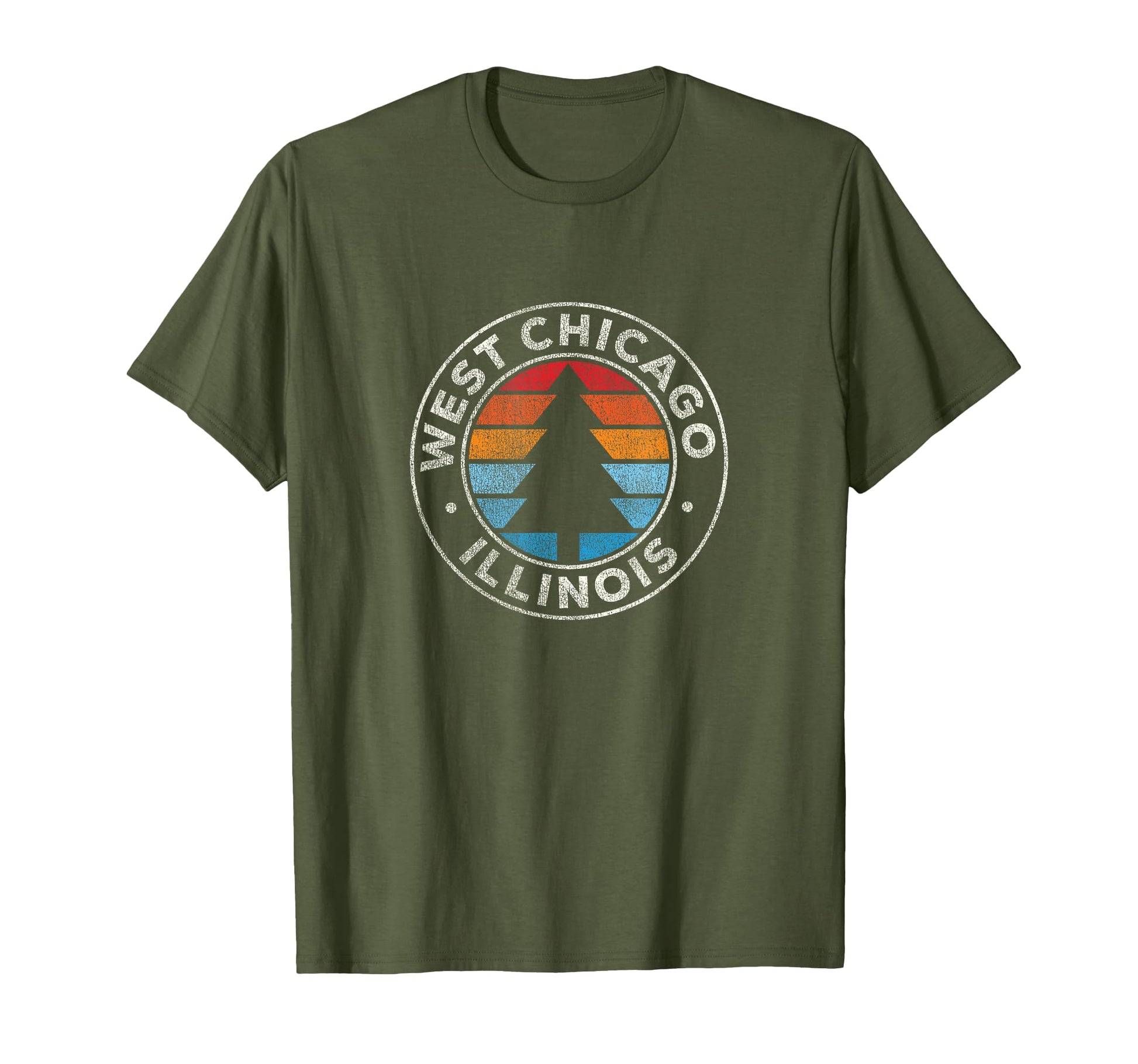 West Chicago Illinois Il 70S T-Shirt - Trendy Graphic Unisex - T-Shirt, Sweatshirt, Hoodie