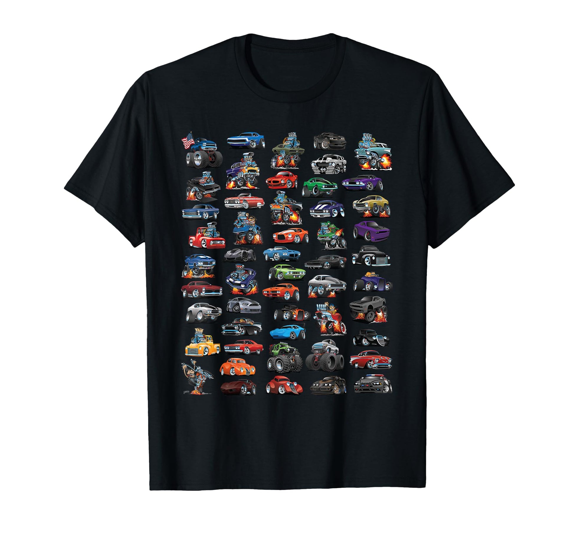 Hotrod Muscle Car Street Rod And Truck T-Shirt - Graphic Print Men Women - T-Shirt, Sweatshirt, Hoodie