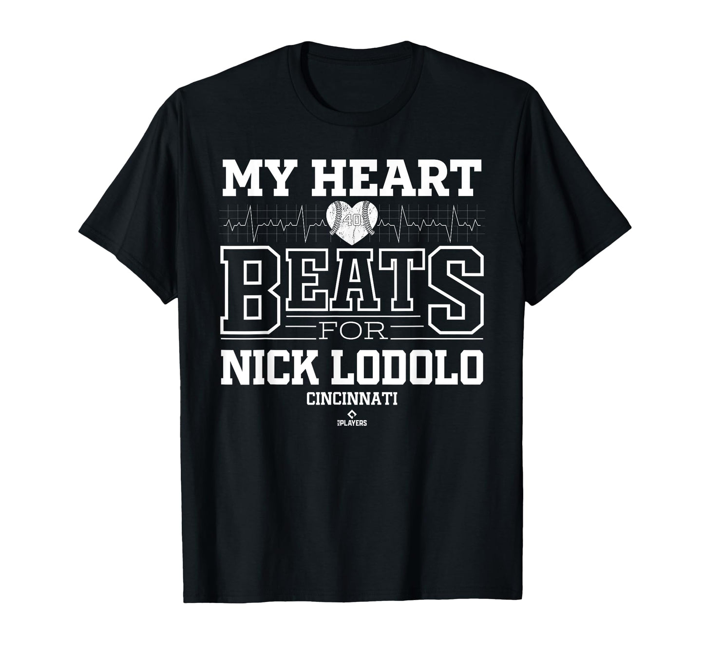My Heart Beats Nick Lodolo Cincinnati T-Shirt - Unique Graphic for Adults - T-Shirt, Sweatshirt, Hoodie