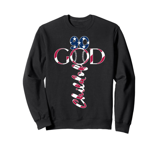 Baseball Jesus 90 Years Child God Sweatshirt - Graphic Print for Adults - T-Shirt, Sweatshirt, Hoodie