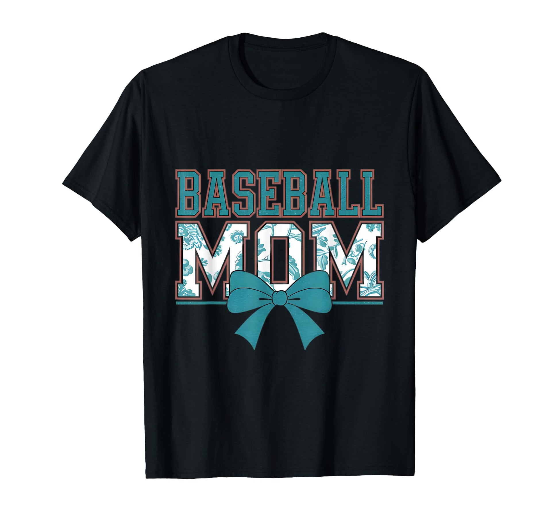 Baseball Mom Coquette Bow Mothers Day T-Shirt - Graphic Print Unisex - T-Shirt, Sweatshirt, Hoodie