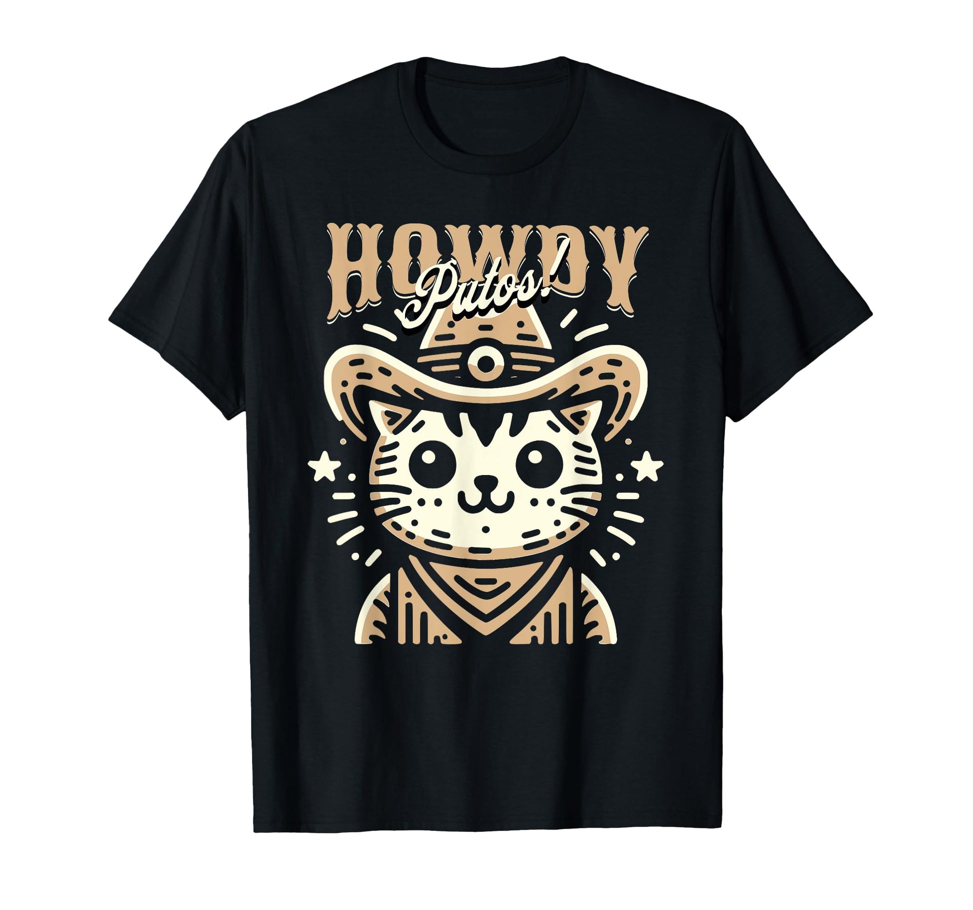 Howdy Putos Funny Wild Western Cowboy T-Shirt - Minimalist Print Men Women - T-Shirt, Sweatshirt, Hoodie