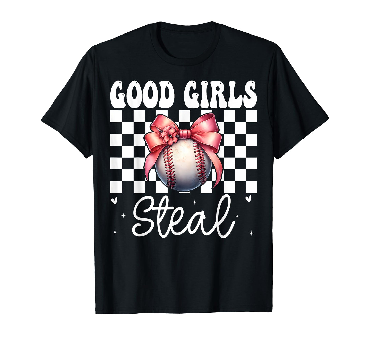 Baseball Mom Mothers Day Coquette Bow Good T-Shirt - Graphic Print Unisex - T-Shirt, Sweatshirt, Hoodie