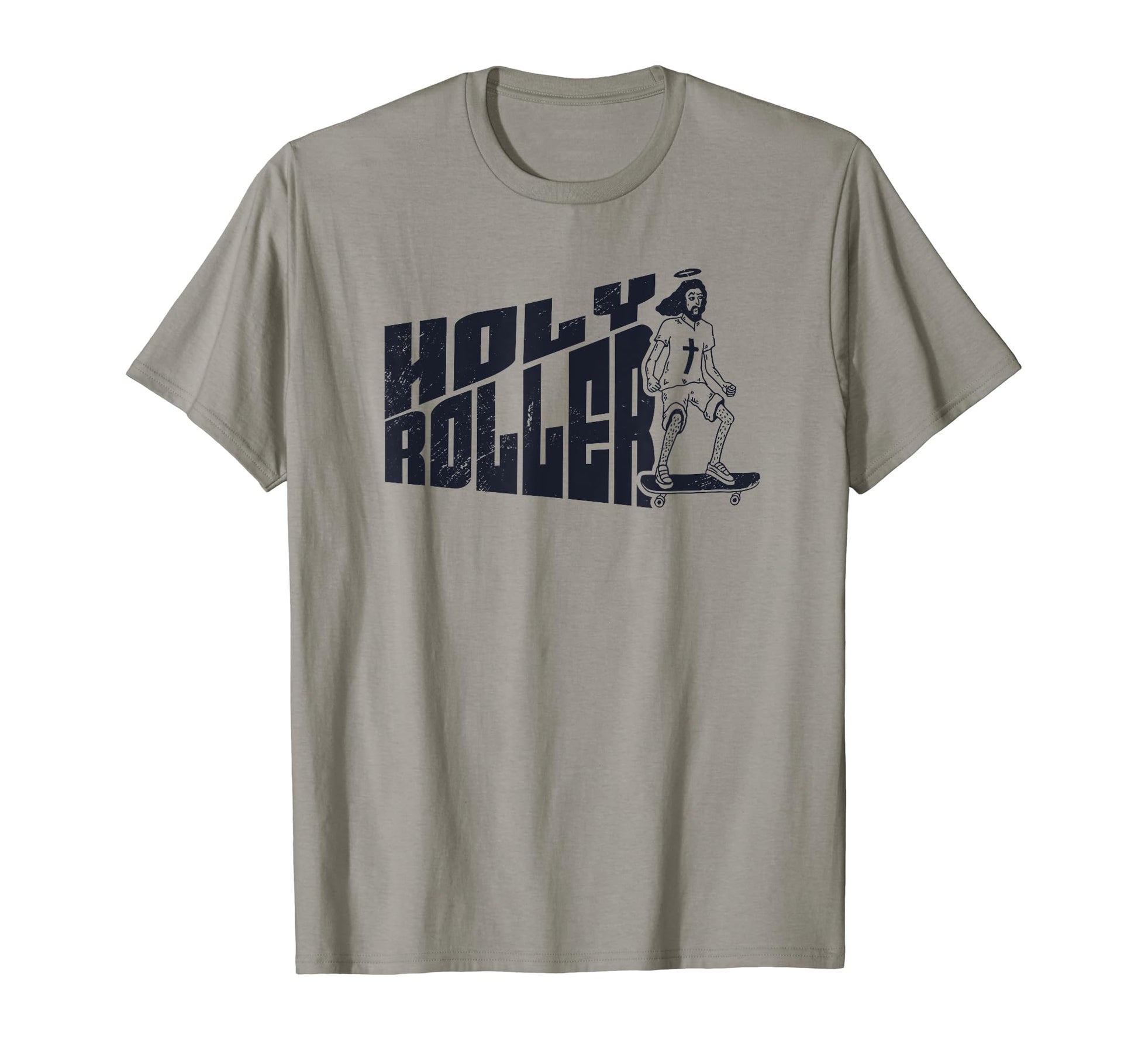 Holy Roller Funny Skateboarding Jesus T-Shirt - Novelty Apparel for Adults - T-Shirt, Sweatshirt, Hoodie