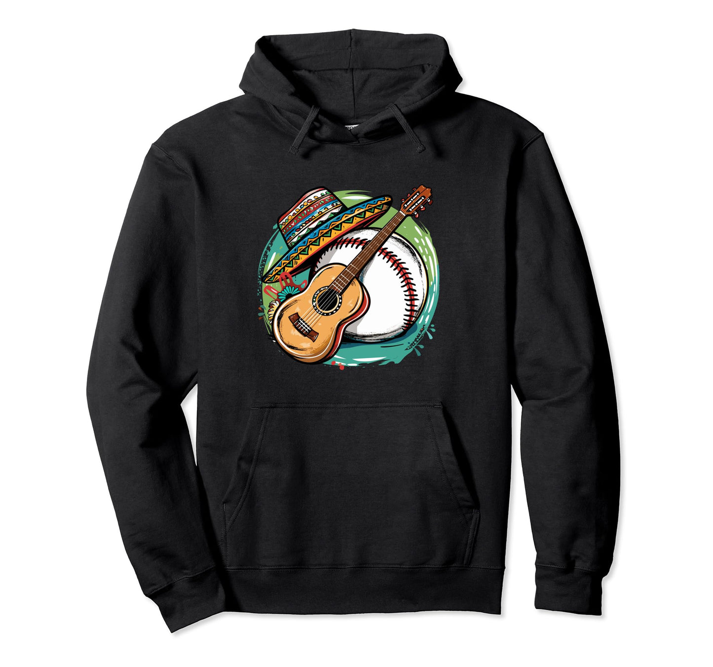 Baseball Mexican Party Cinco De Mayo Hoodie - Minimalist Print Unisex - T-Shirt, Sweatshirt, Hoodie