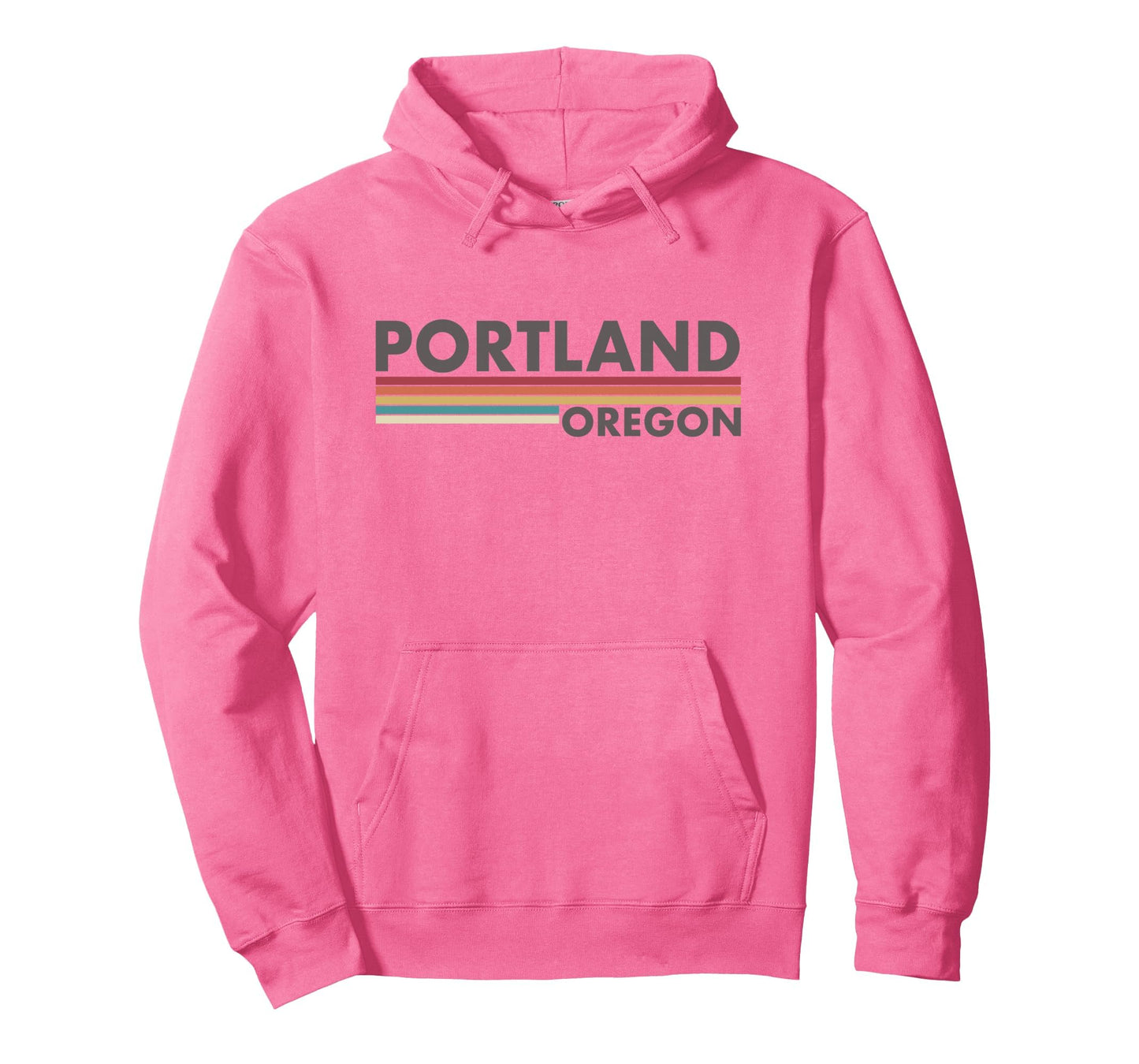 Portland Oregon Stripes Hoodie - Trendy Graphic Men Women - T-Shirt, Sweatshirt, Hoodie