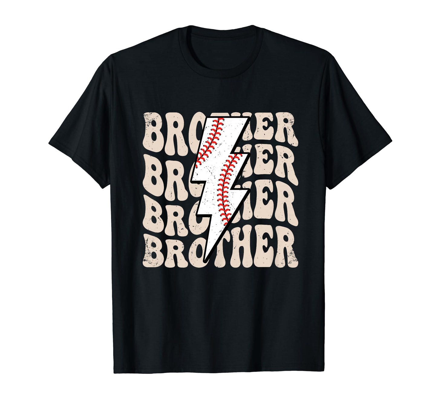 Lightning Groovy Proud Baseball Brother T-Shirt - Graphic Print Men Women - T-Shirt, Sweatshirt, Hoodie
