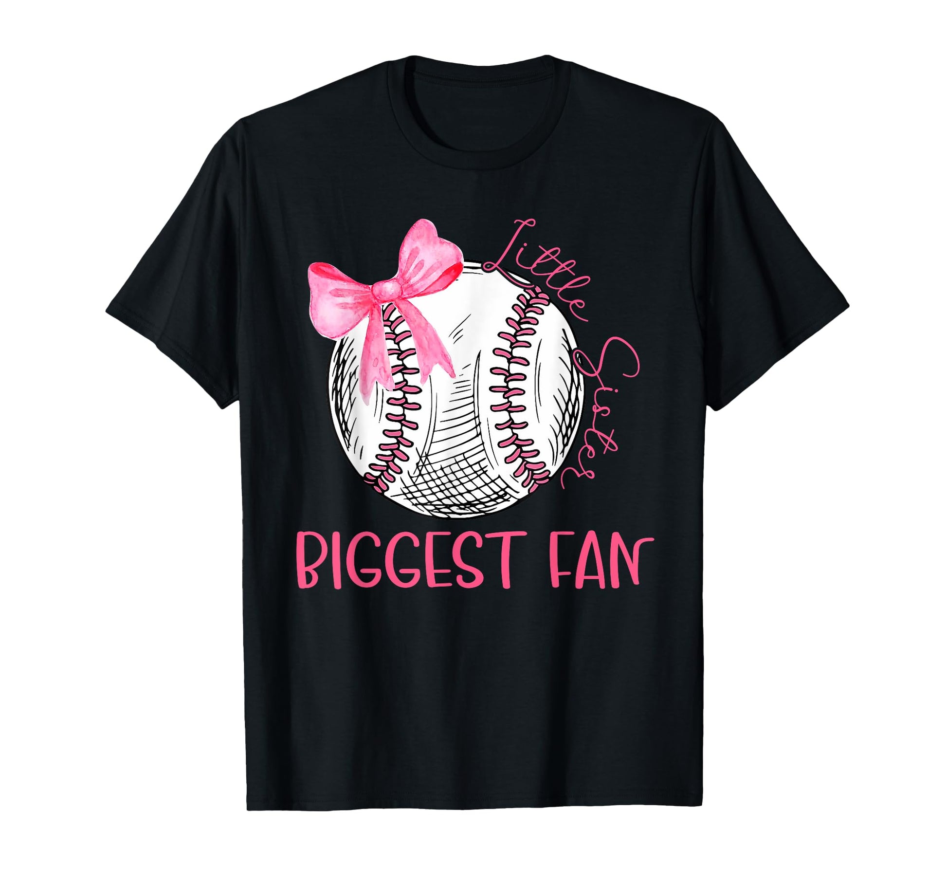 Baseball Sister Coquette Bow Ball T-Shirt - Aesthetic Graphic Unisex - T-Shirt, Sweatshirt, Hoodie