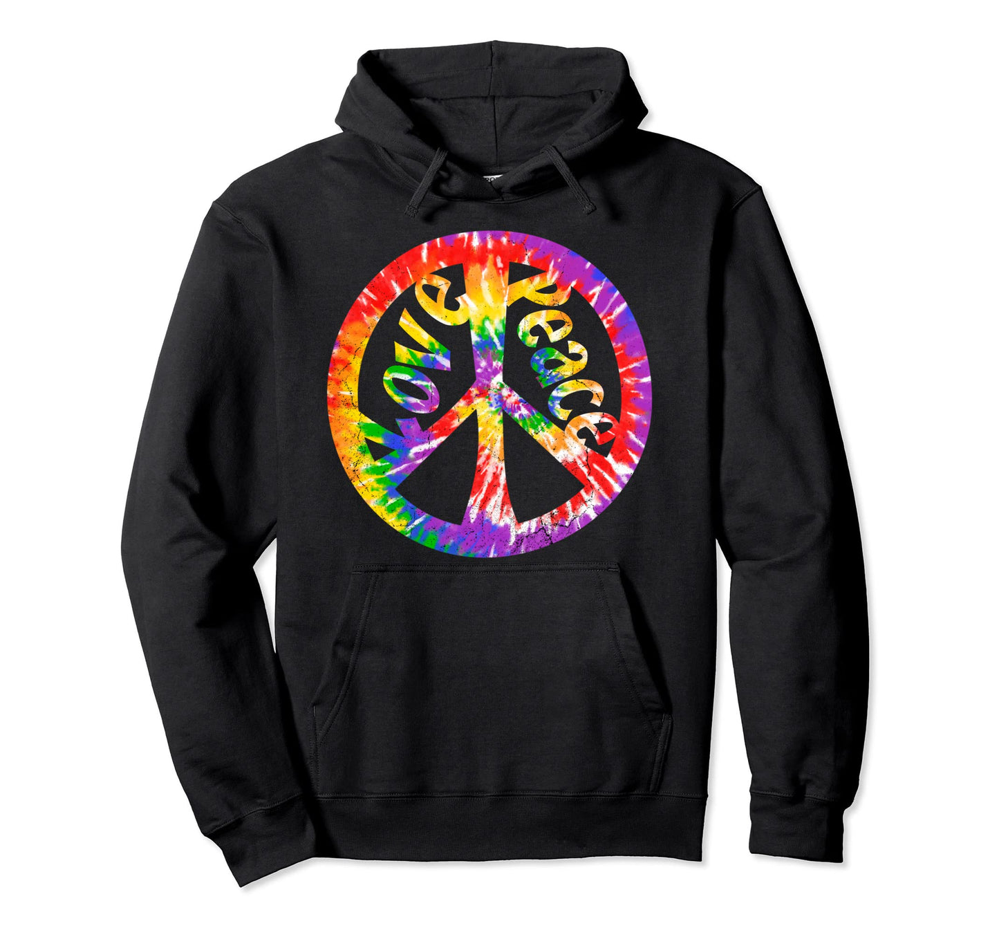 60S 70S Psychedelic Hippie Tie Dye Peace Hoodie - Trendy Graphic Unisex - T-Shirt, Sweatshirt, Hoodie