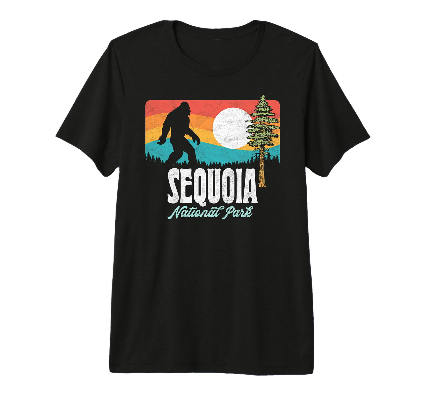 Sequoia National Park Bigfoot Mountains T-Shirt - Trendy Graphic Men Women - T-Shirt, Sweatshirt, Hoodie