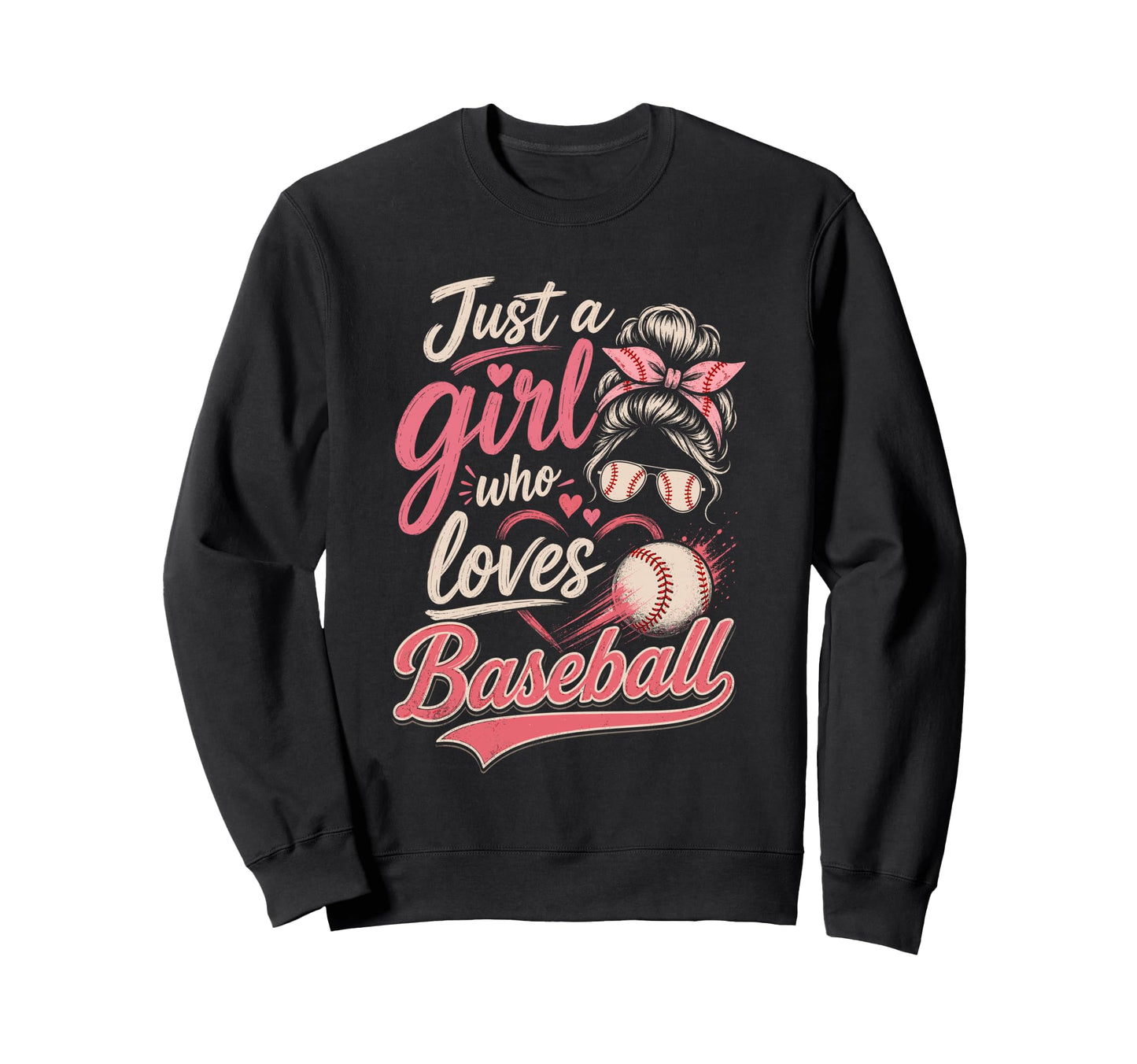 Just Who Loves Baseball Fan Sweatshirt - Aesthetic Graphic Men Women - T-Shirt, Sweatshirt, Hoodie