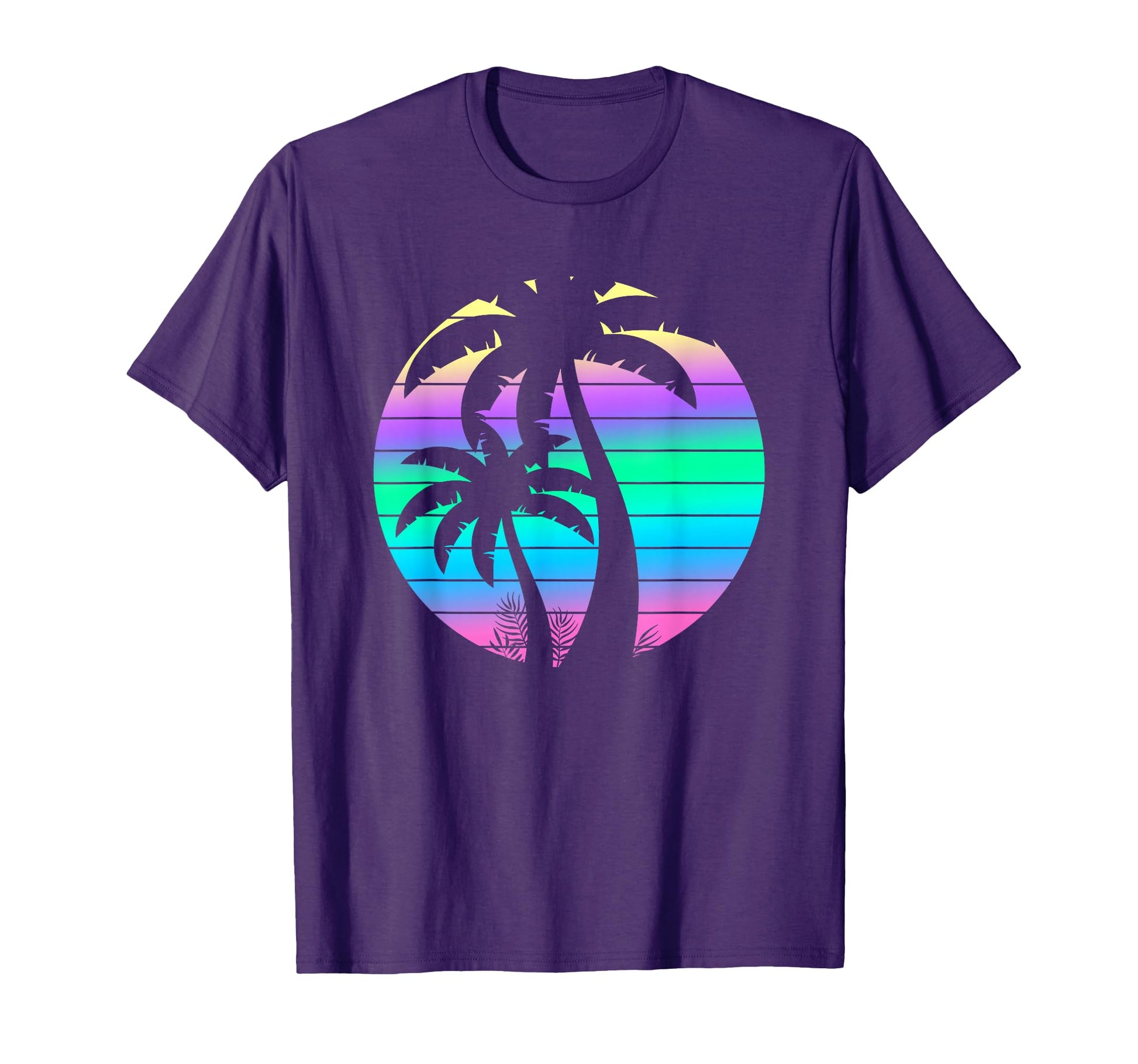Summer 80S Palm Trees Beach Tropical T-Shirt - Fun Novelty Design Unisex - T-Shirt, Sweatshirt, Hoodie