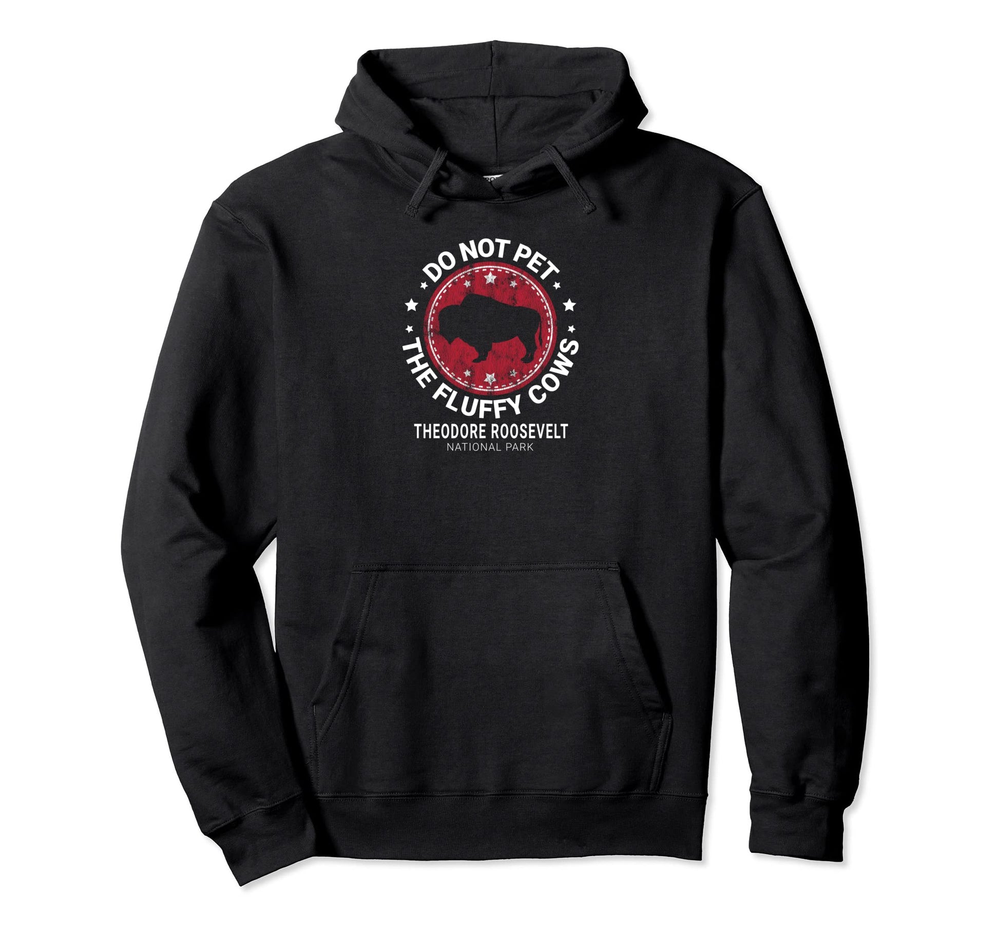 Do Not Pet Fluffy Cows Funny Bison Hoodie - Custom Art Print Men Women - T-Shirt, Sweatshirt, Hoodie