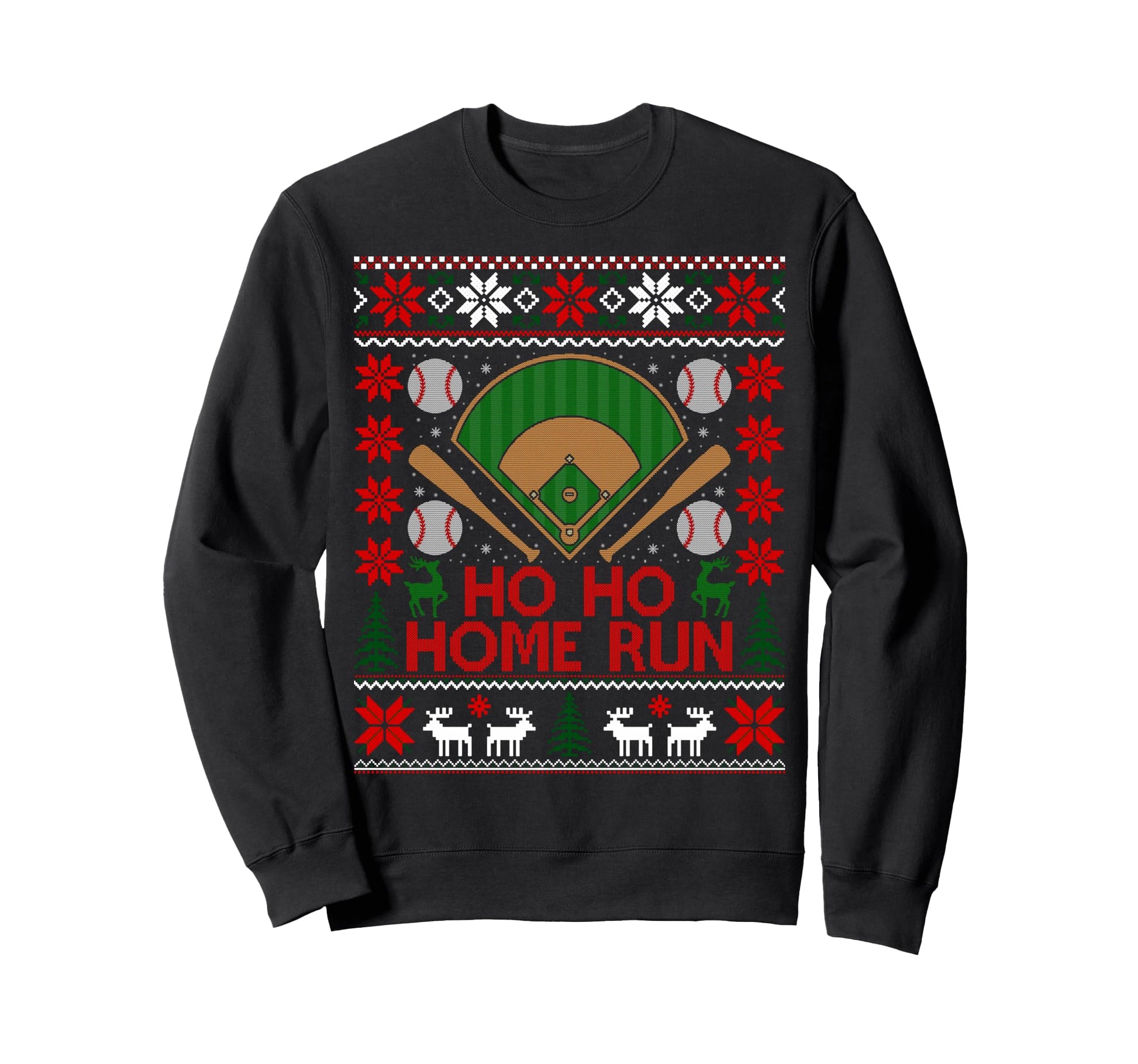 Home Run Baseball Ugly Gift Funny Sweatshirt - Trendy Graphic Men Women - T-Shirt, Sweatshirt, Hoodie