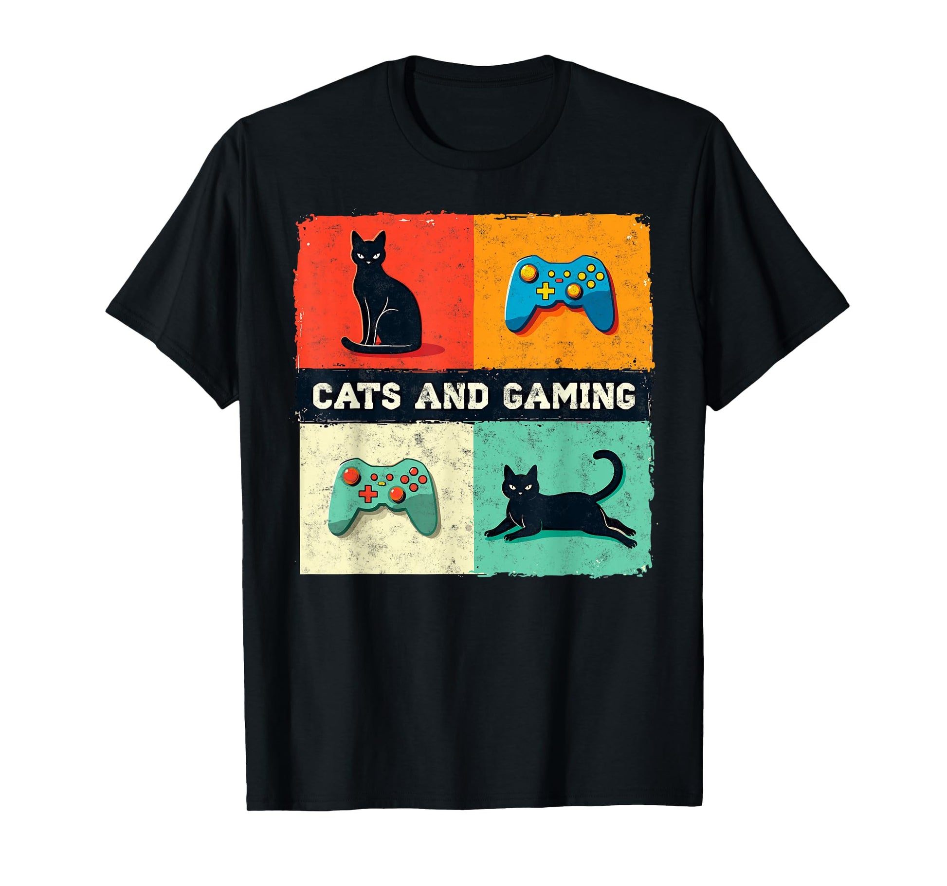 Games Gamer Cats And Gaming Cat Video T-Shirt - Fun Novelty Design Unisex - T-Shirt, Sweatshirt, Hoodie