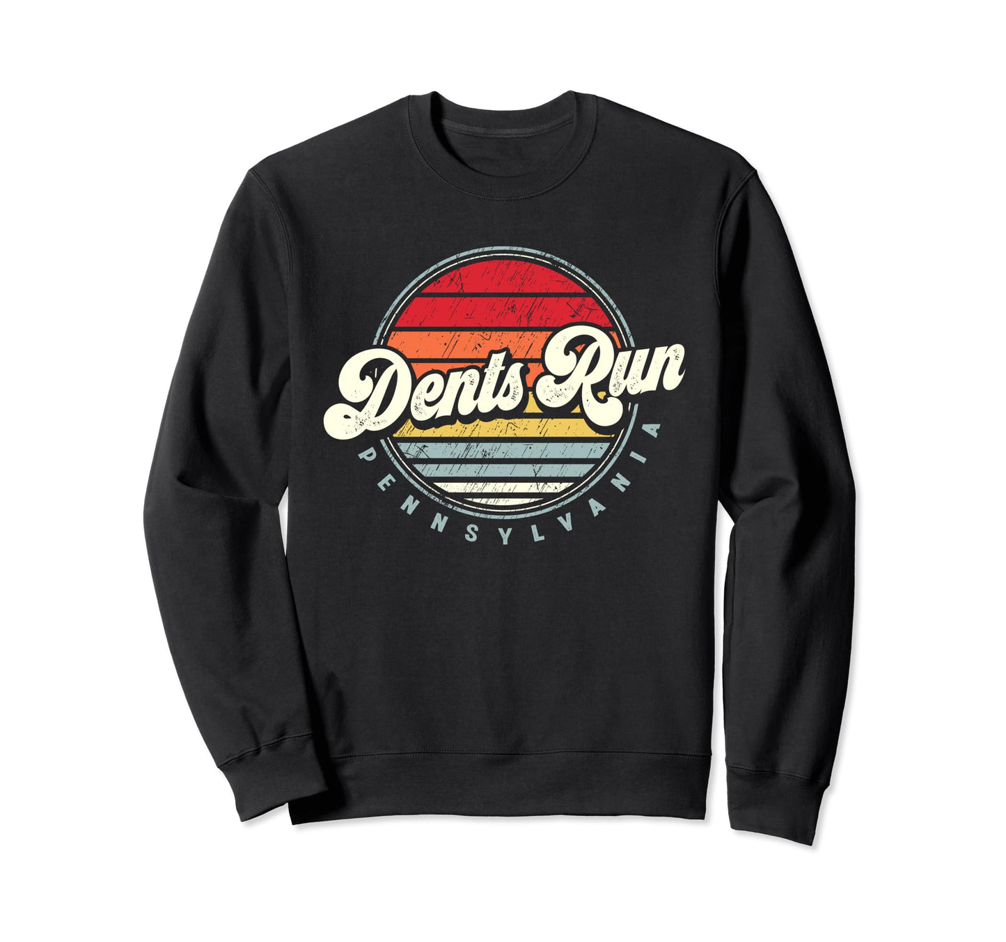 Dents Run Home State 70S Sunset Sweatshirt - Trendy Graphic for Adults - T-Shirt, Sweatshirt, Hoodie
