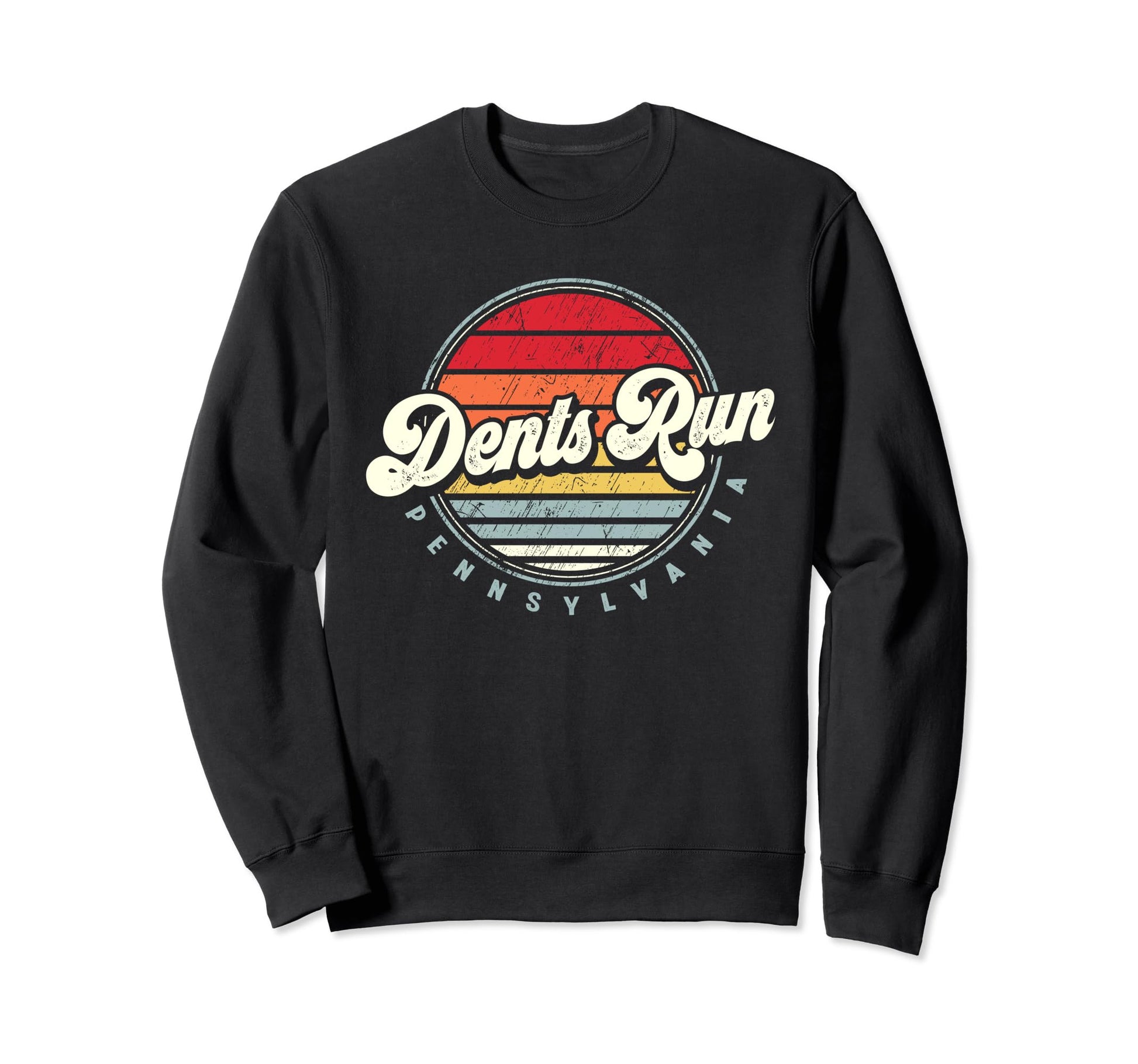 Dents Run Home State 70S Sunset Sweatshirt - Trendy Graphic for Adults - T-Shirt, Sweatshirt, Hoodie
