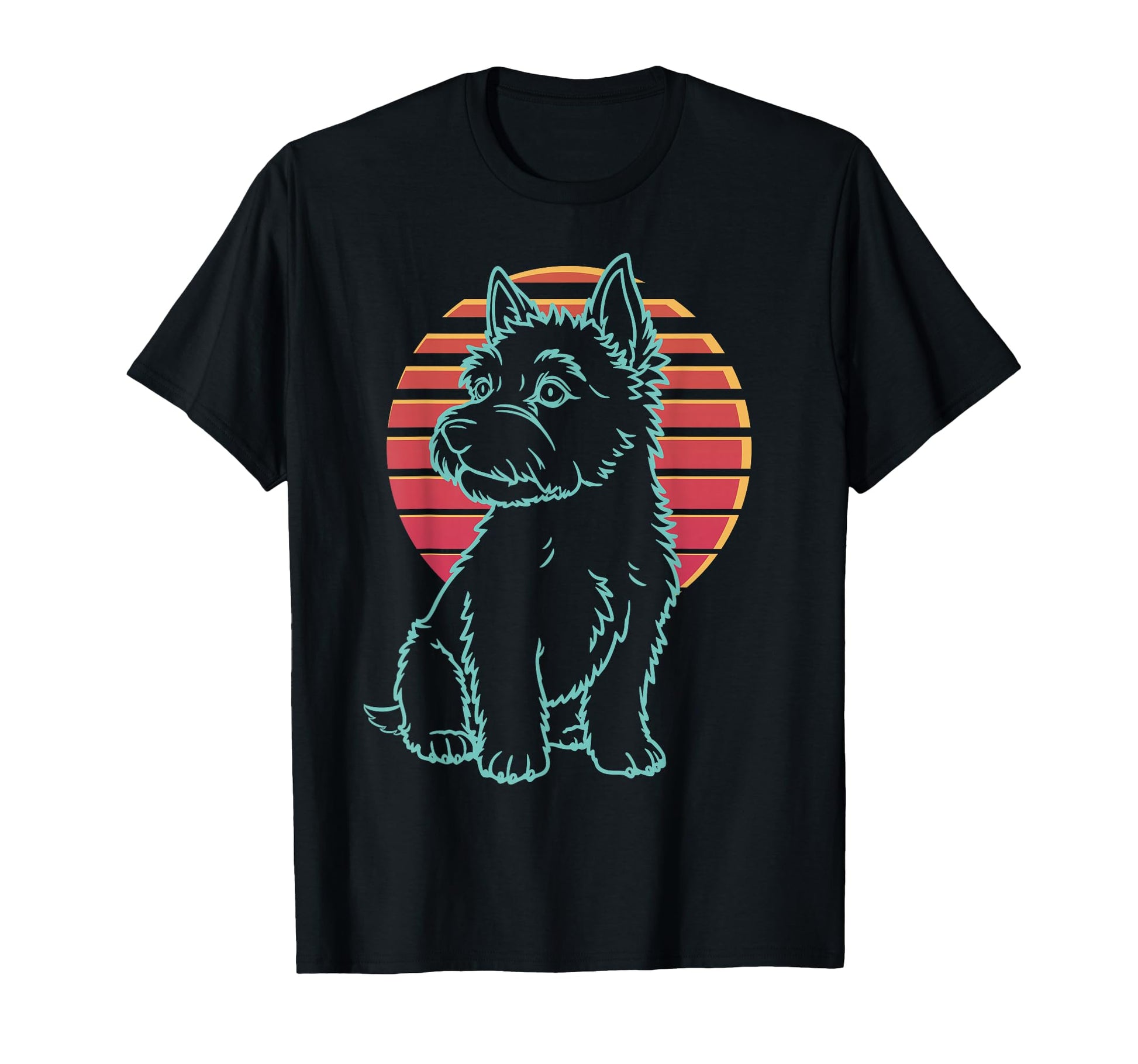 Norwich Terrier Lover Dog Owner Synthwave T-Shirt - Trendy Graphic Unisex - T-Shirt, Sweatshirt, Hoodie