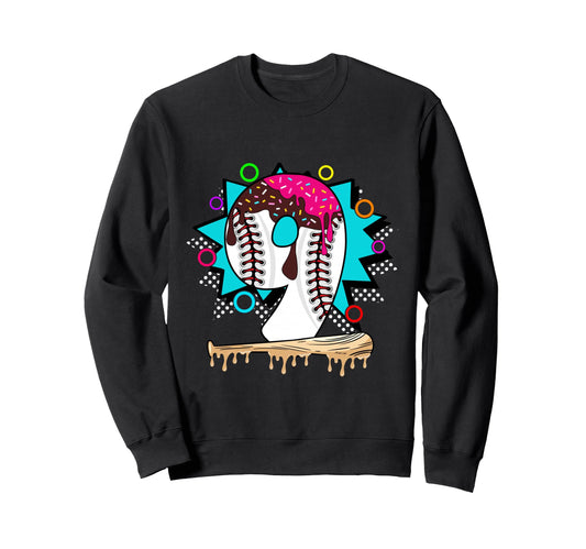 9Th Birthday Baseball Sweatshirt - Aesthetic Graphic Men Women - T-Shirt, Sweatshirt, Hoodie