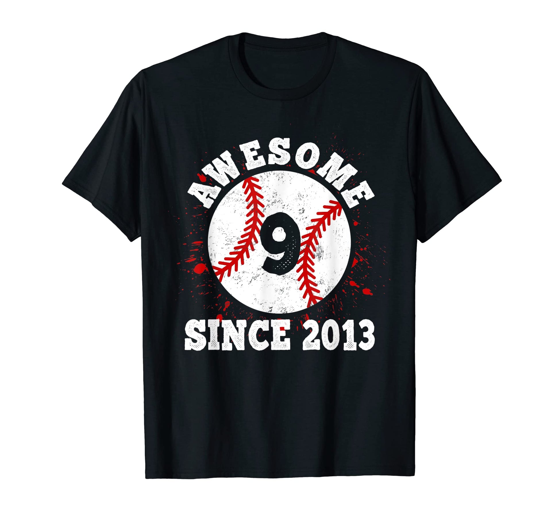 9Th Birthday Awesome Since 2013 T-Shirt - Aesthetic Graphic Unisex - T-Shirt, Sweatshirt, Hoodie