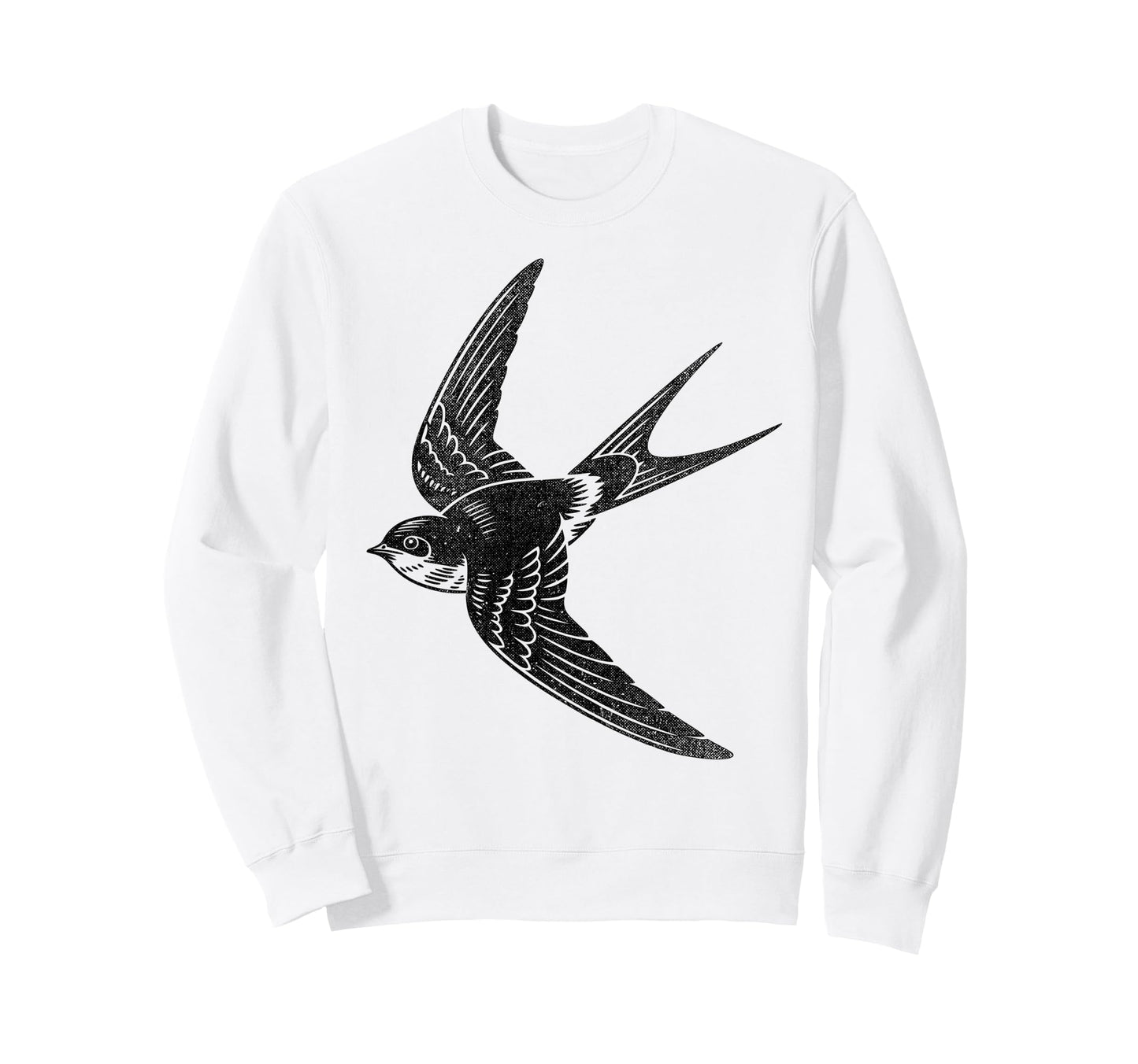 Swallow Bird Gothic Folk Art Sweatshirt - Unique Graphic Men Women - T-Shirt, Sweatshirt, Hoodie