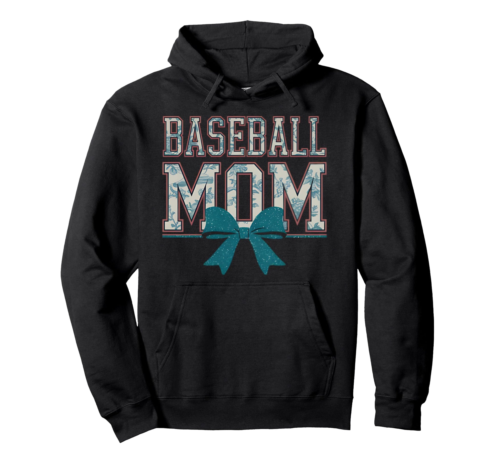 Baseball Mom Coquette Bow Mothers Day Hoodie - Fun Novelty Design Unisex - T-Shirt, Sweatshirt, Hoodie