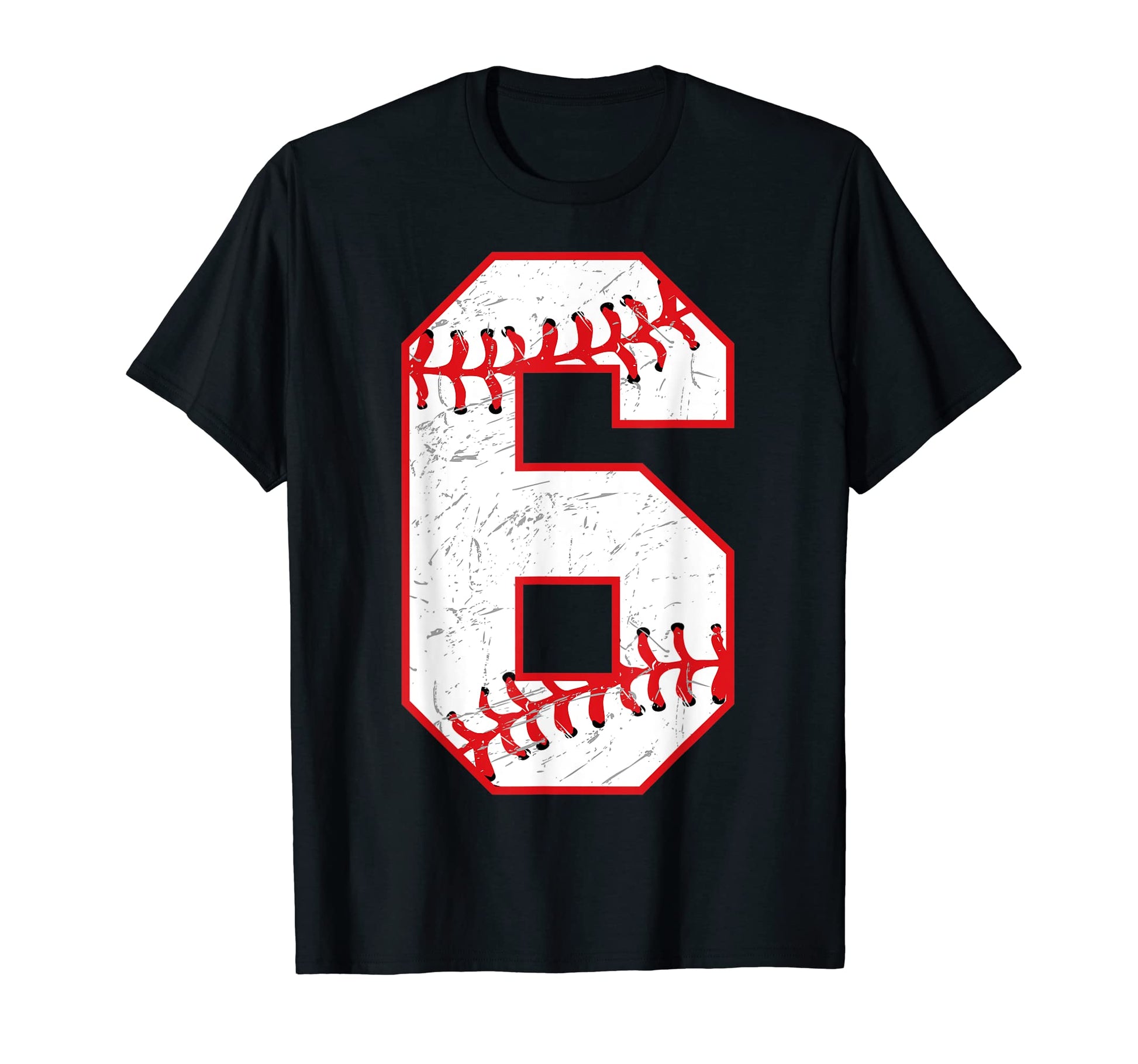 6 Birthday Baseball Theme Bday Party T-Shirt - Custom Art Print for Adults - T-Shirt, Sweatshirt, Hoodie