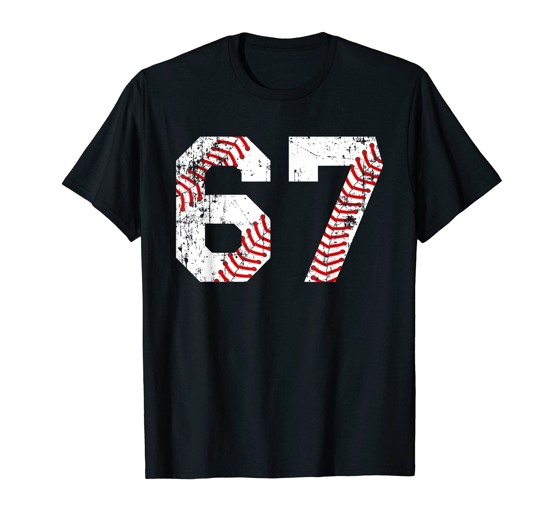 Baseball 67 Jersey Number T-Shirt - Streetwear Style for Adults - T-Shirt, Sweatshirt, Hoodie